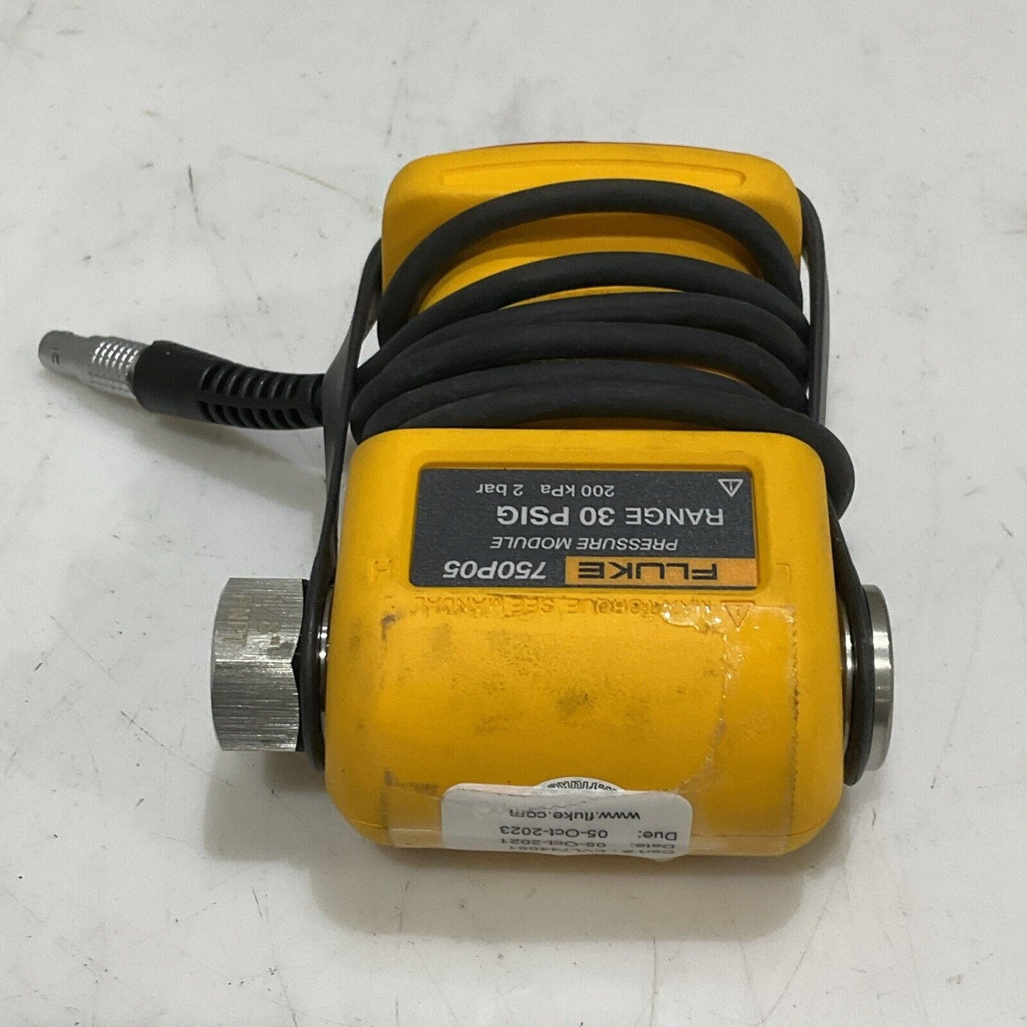 FLUKE 750P05 PRESSURE MODULE RANGE 30 PSIG 200 KPA 2 BAR S8M