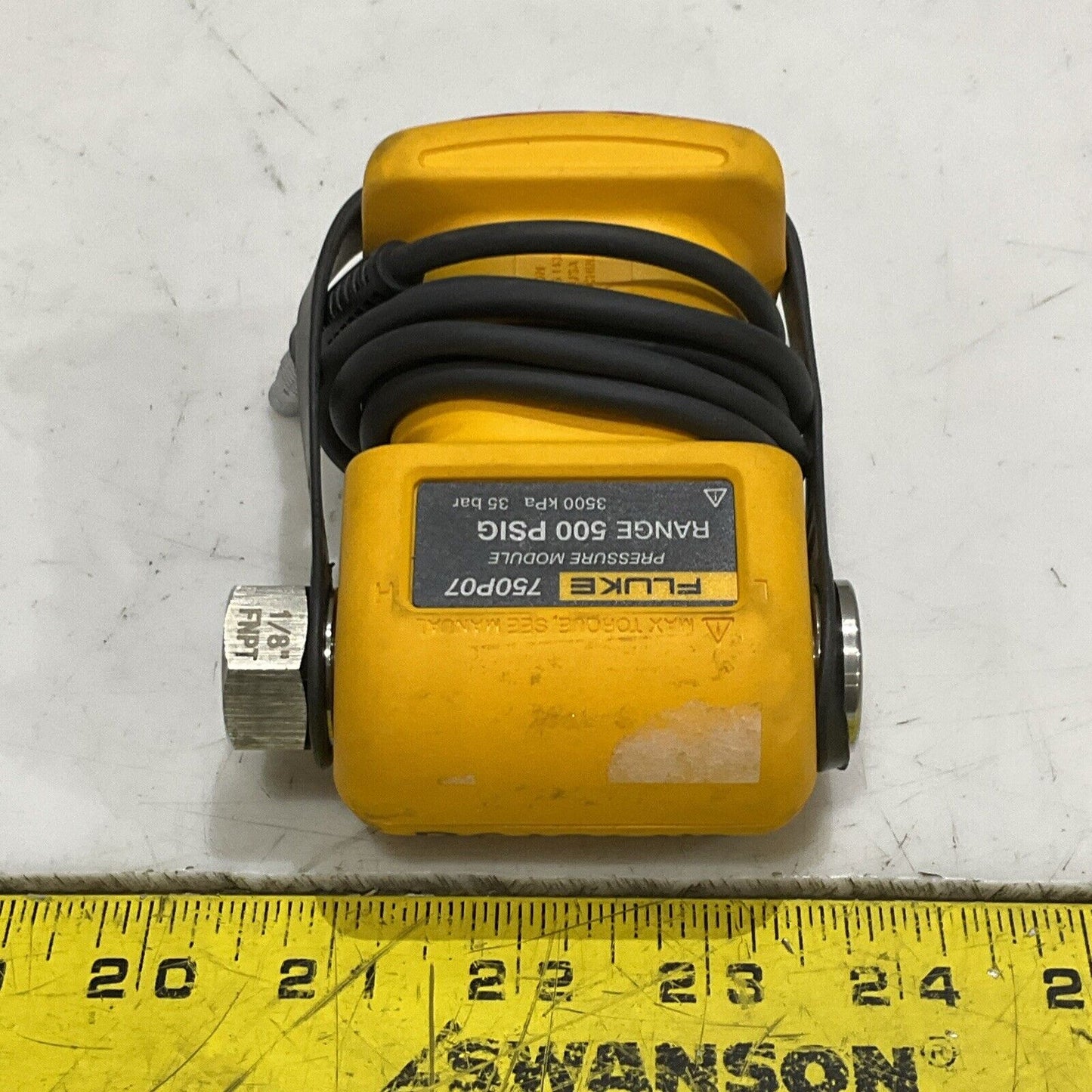 FLUKE 759P07 PRESSURE MODULE RANGE 500 PSIG 3500 KPA 35 BAR S8M
