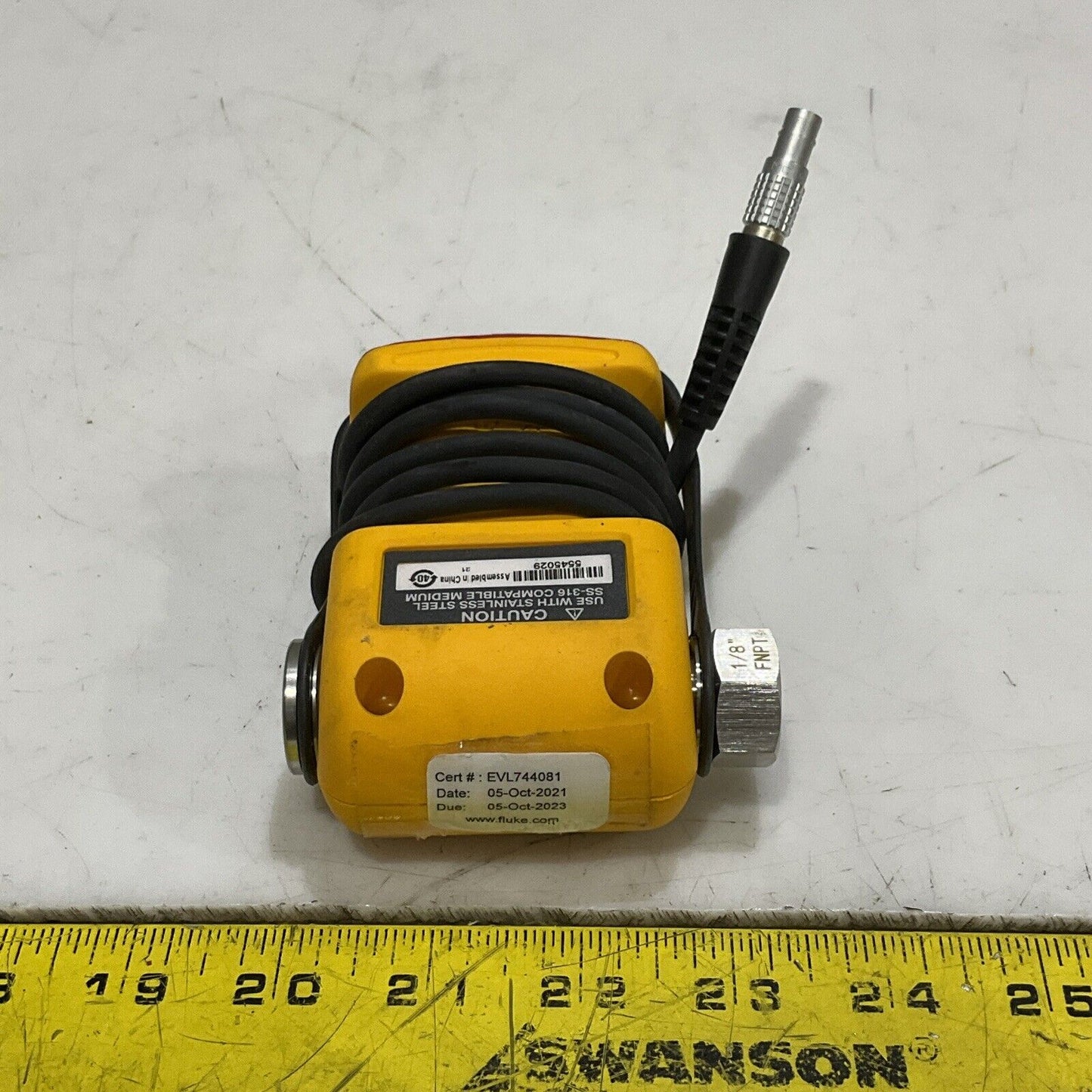 FLUKE 750P05 PRESSURE MODULE RANGE 30 PSIG 200 KPA 2 BAR S8M