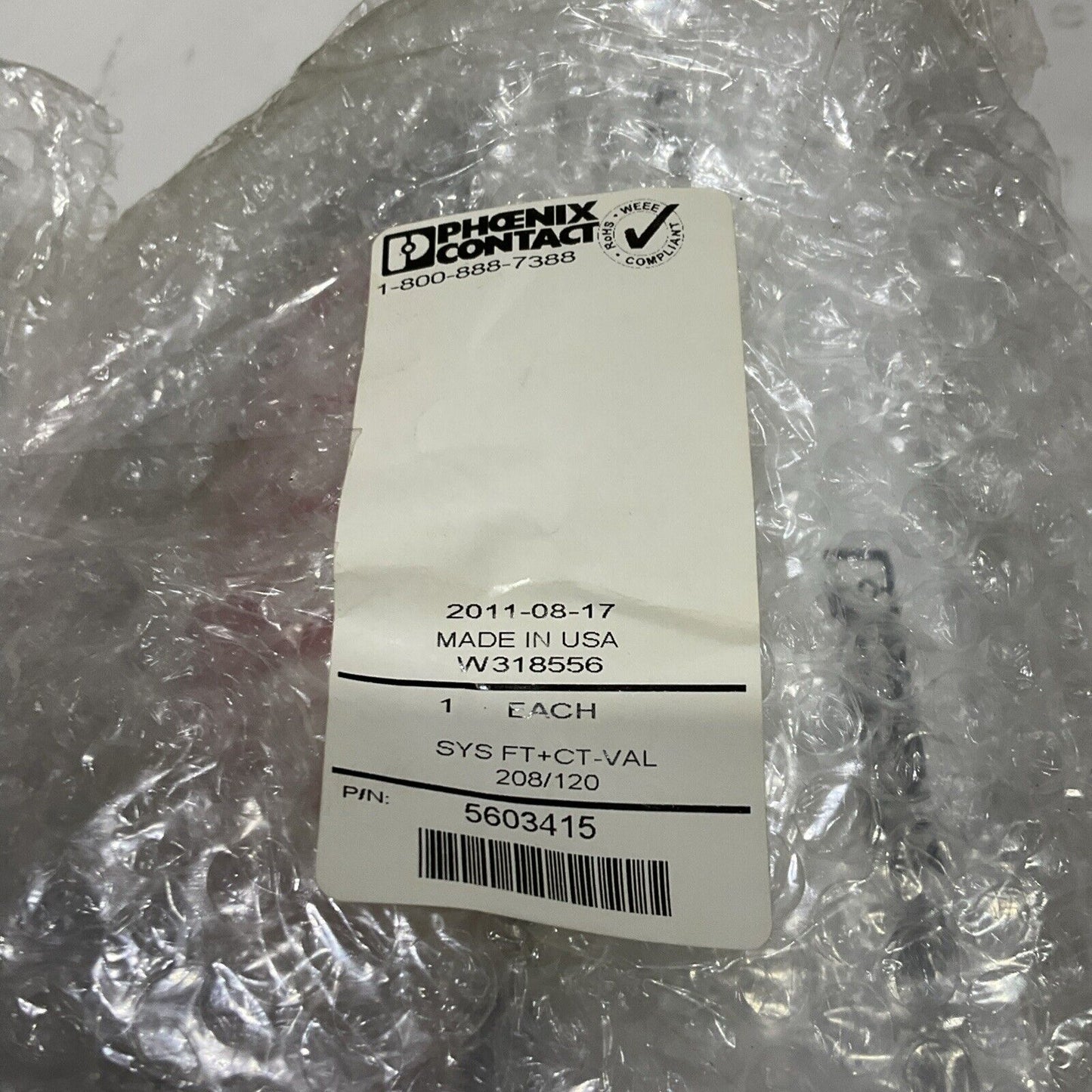 PHOENIX CONTACT 1163D 5651462 TRANSIENT SURGE VOLTAGE SUPPRESSION KIT U3S
