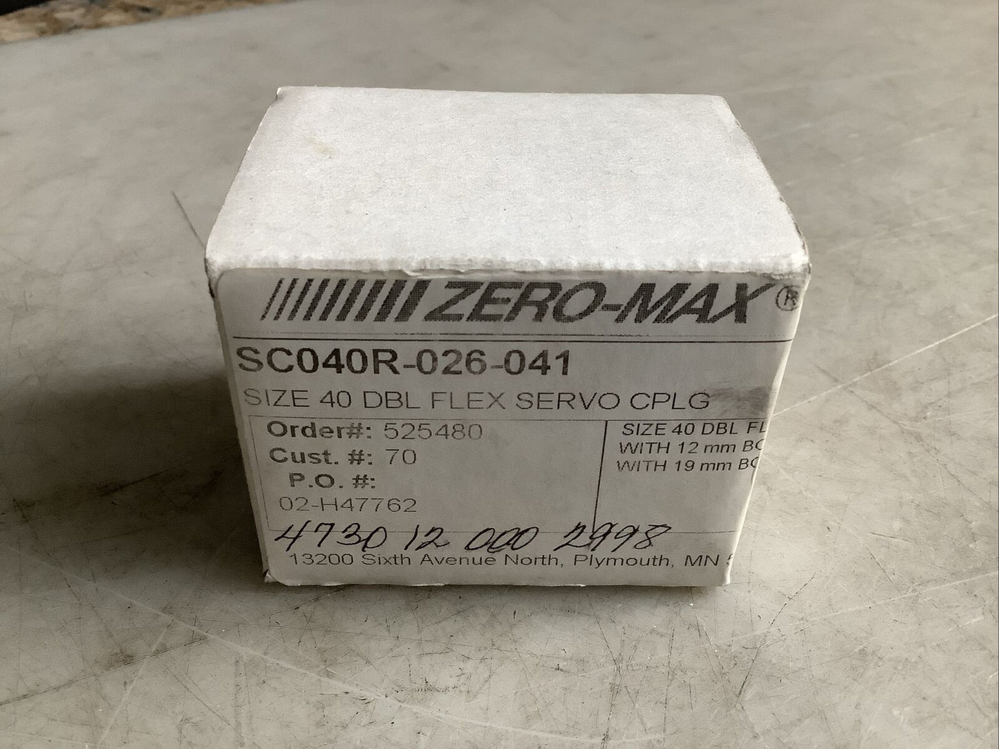 ZERO-MAX SC040R-026-041 SERVOCLASS COUPLING U3S