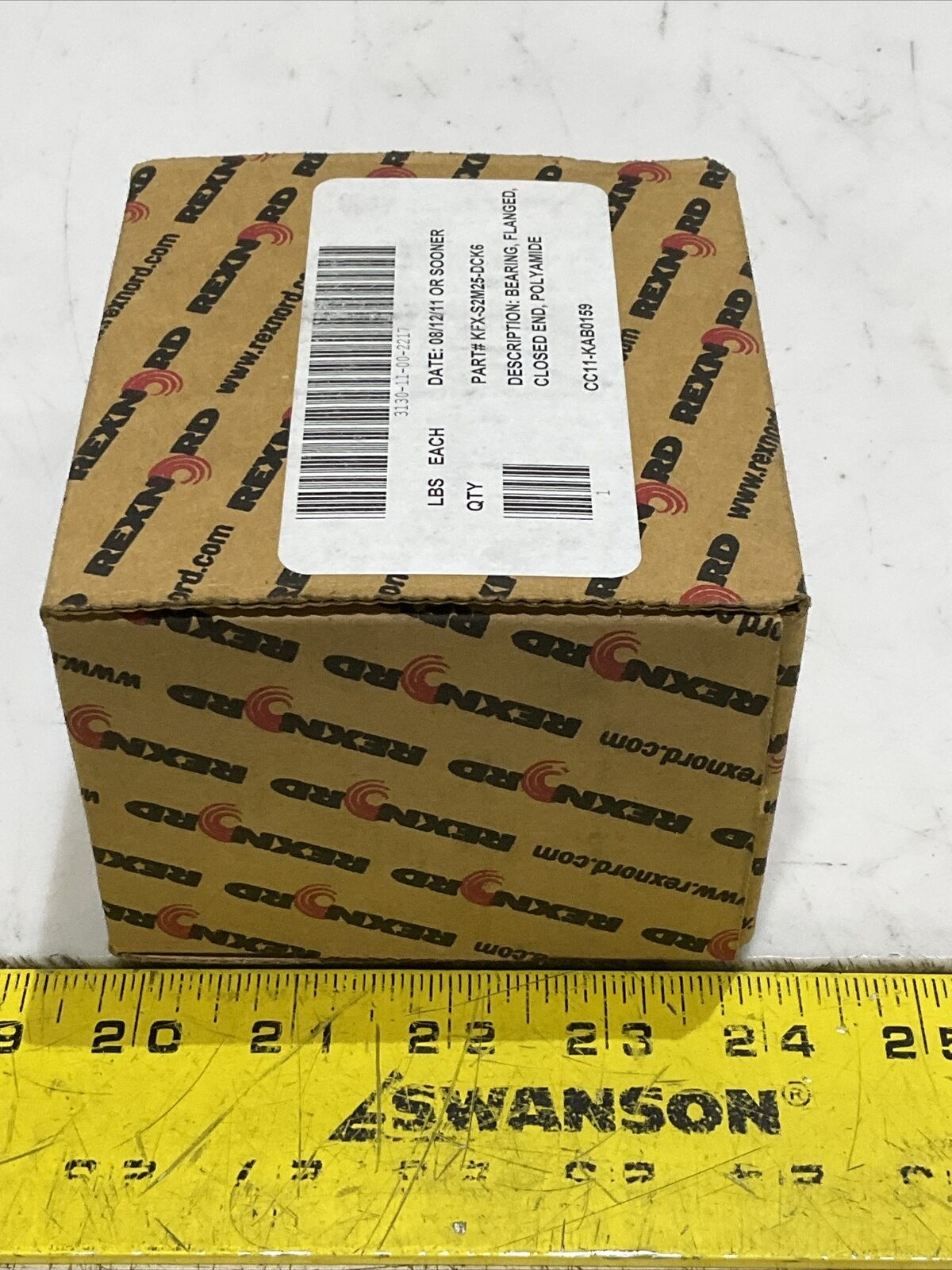 REXNORD LINK BELT KFXS2M25DCK6 CLOSED END FLANGE BLOCK U3S