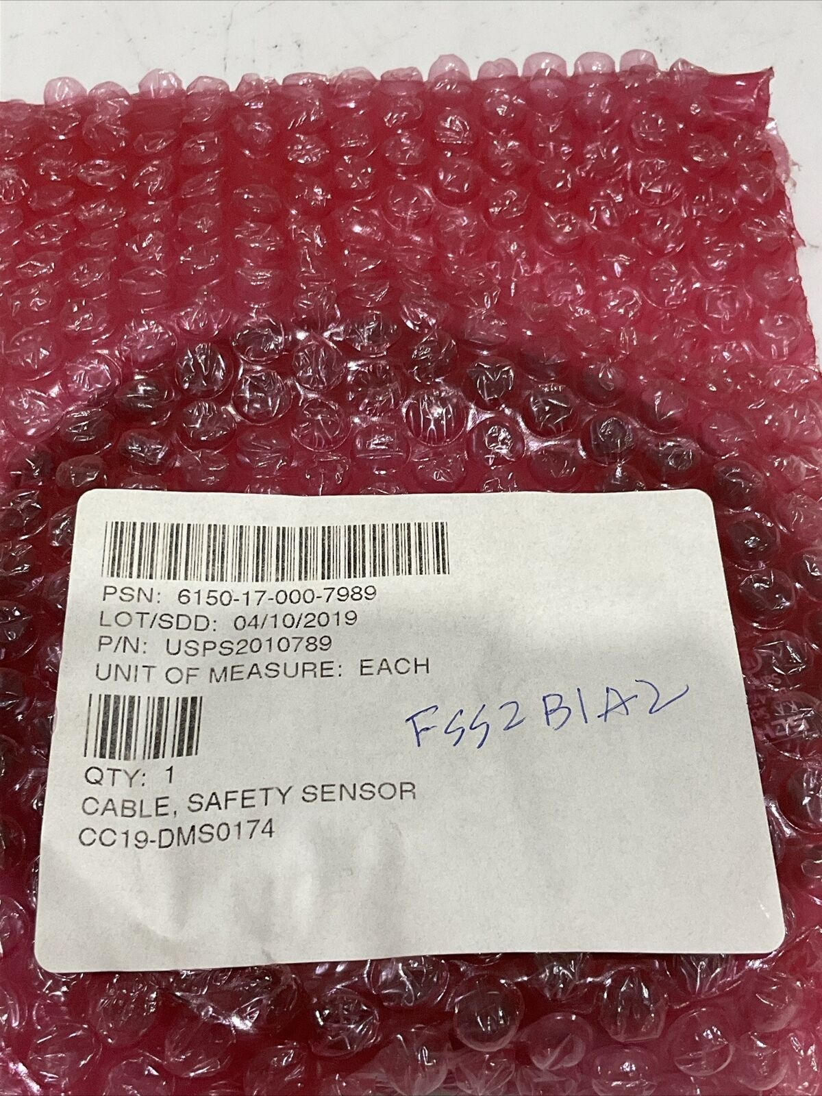 SCHMERSAL BNS 36-02/10Z-R 3,0M SAFETY SENSOR CABLE U3S