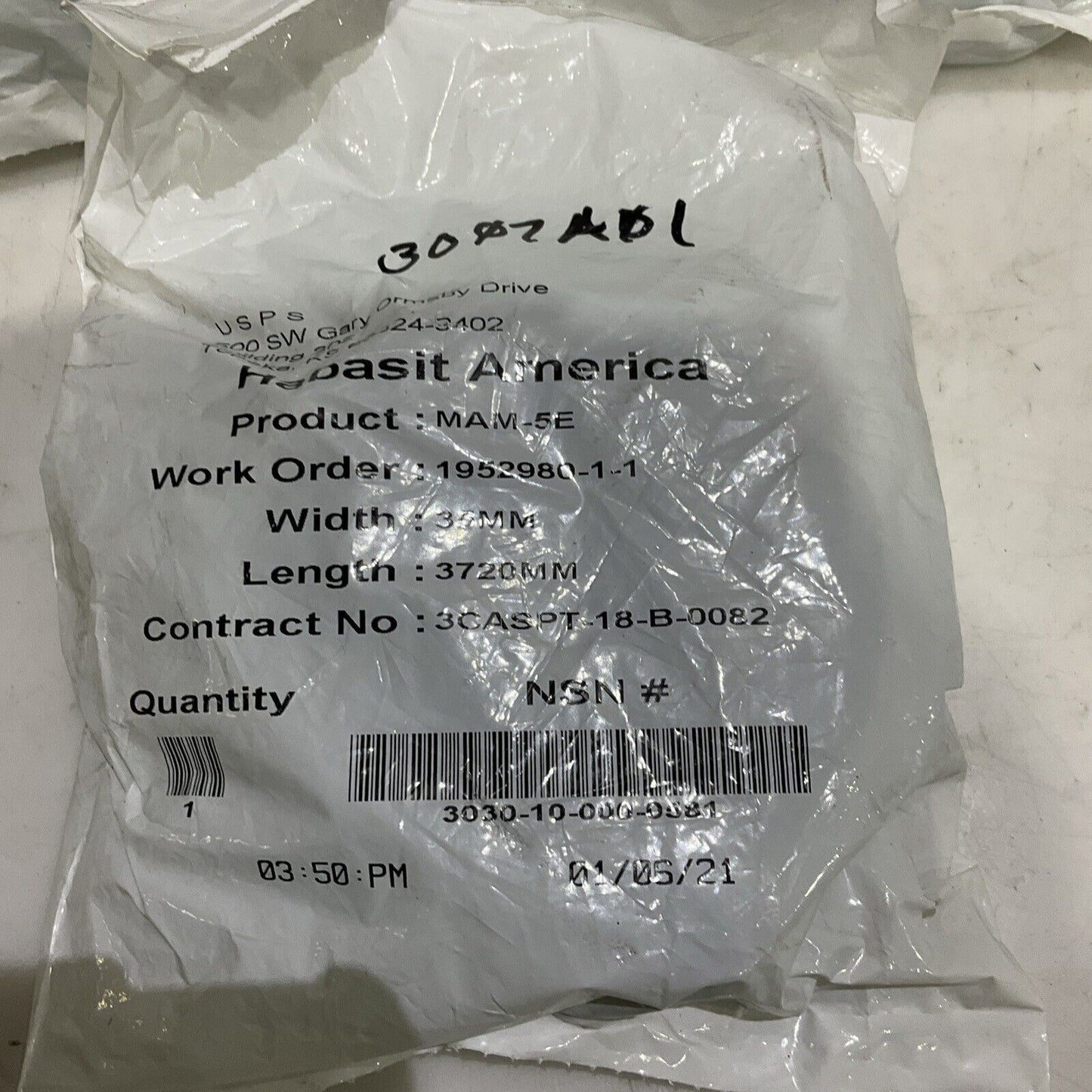 HABASIT AMERICA MAM-5E DRIVE BELT 35MM 3,720 MM LOT OF 3 U3S