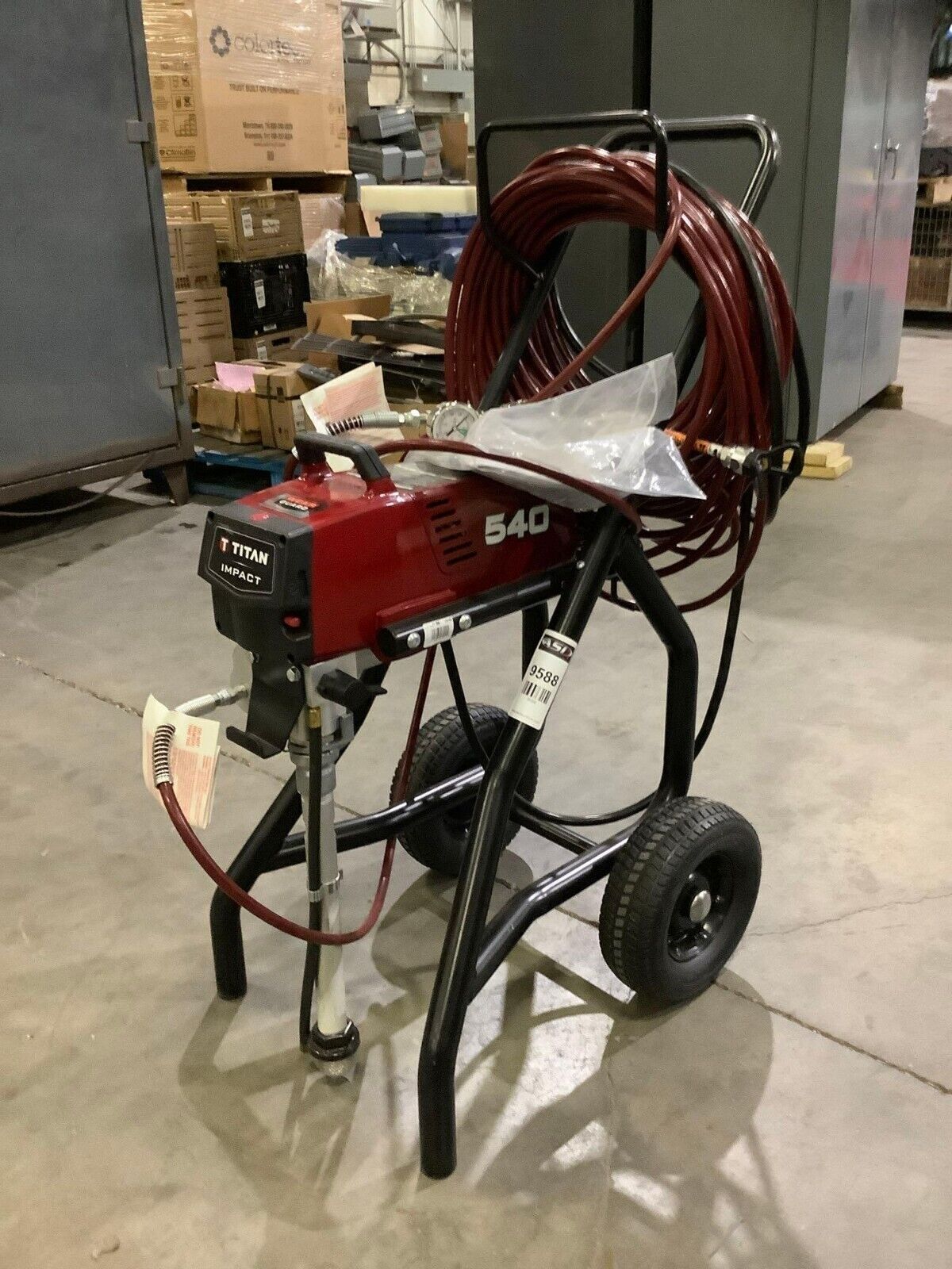 TITAN IMPACT AIRLESS PAINT SPRAYER 540 W STAND ON WHEELS ELECTRIC 300 PSI