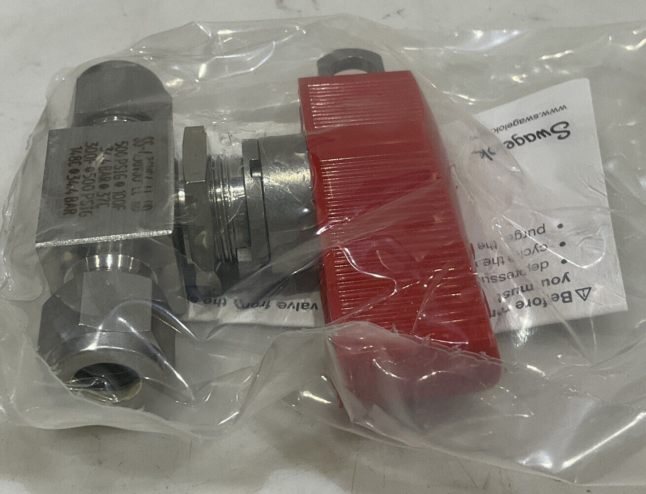 SWAGELOK SS-43GVS6-LL-RD BALL VALVE 373