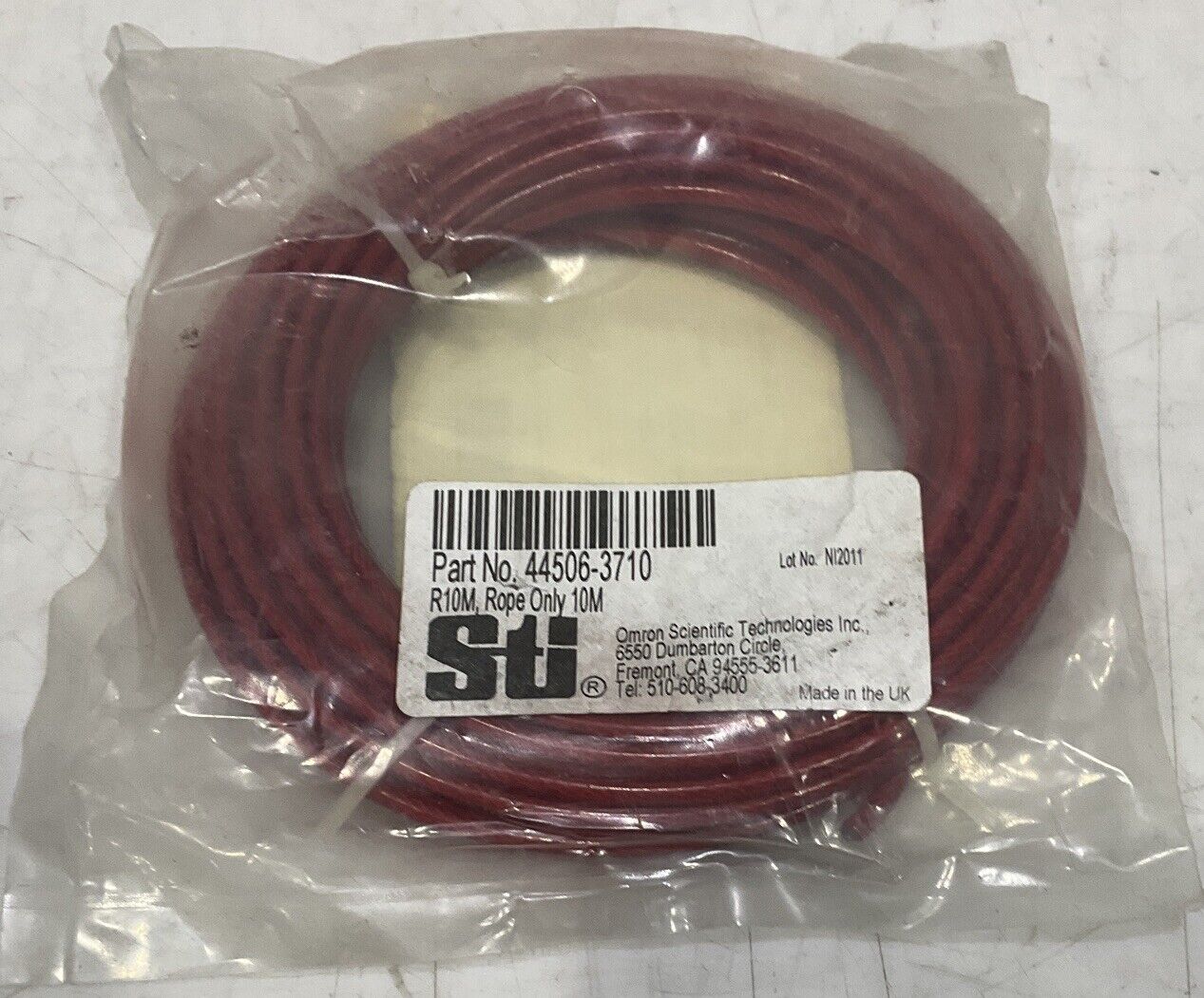 STI 44506-3710 10M RED ROPE ONLY U3S