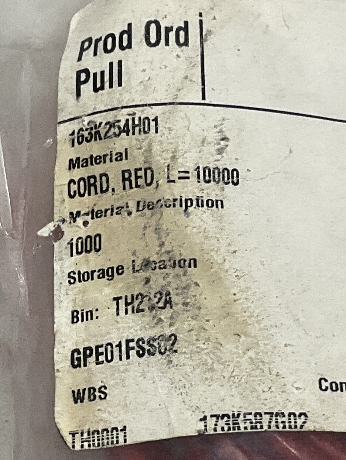 STI 44506-3710 10M RED ROPE ONLY U3S