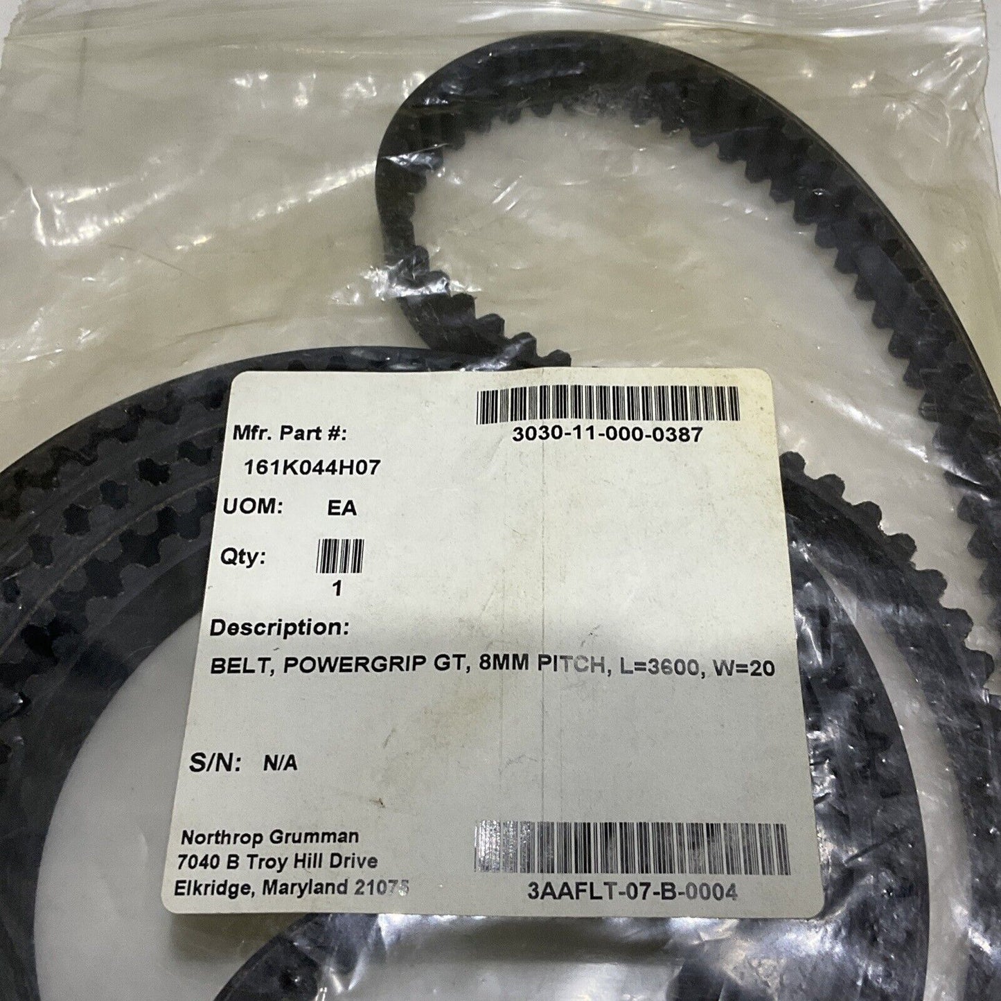 GATES 3600 8MGT 20 POWERGRIP GT2 TIMING BELT 8MM U3S