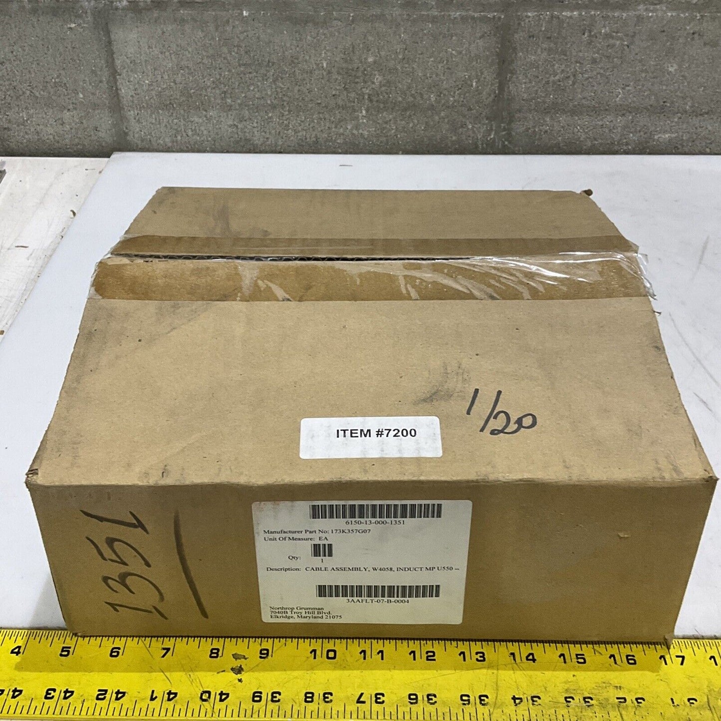 TURCK 13066 U2-16497 CABLE ASSEMBLY W4058 INDUCT MP U550 U3S