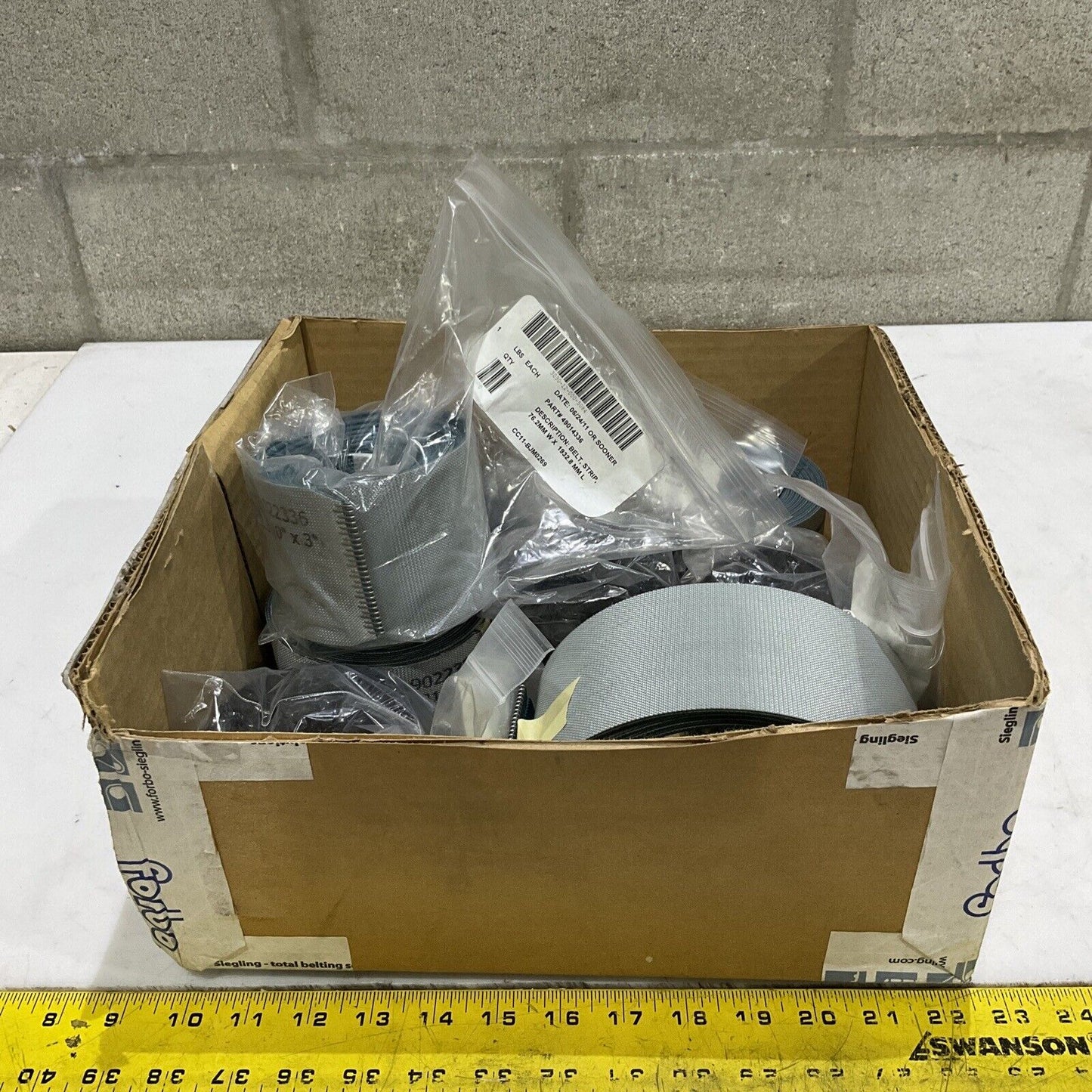 49022336 BELT STRIP 72.310 IN X 3IN LOT OF 7 U3S