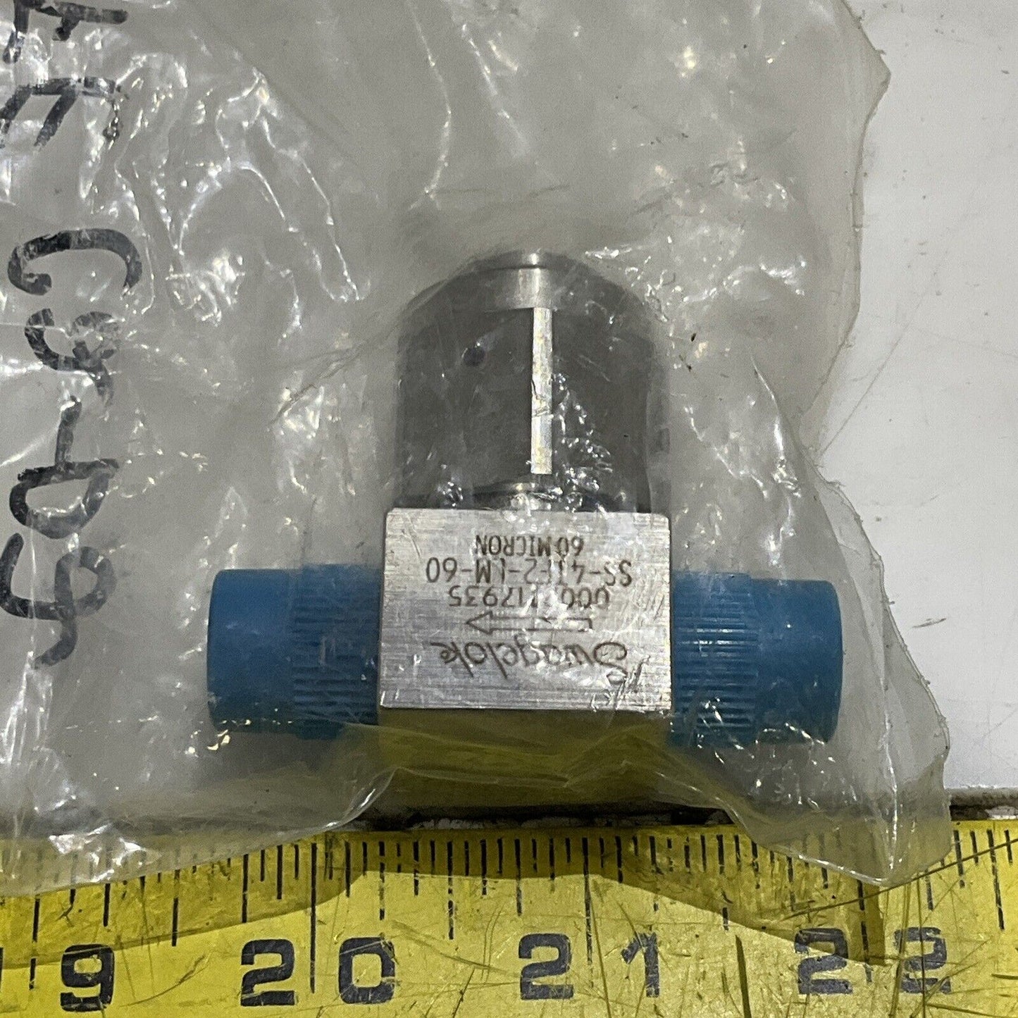 SWAGELOK SS-4TF2-LM-60 PARTICULATE FILTER 60 MICRON PORE MALE 1/4 U4M
