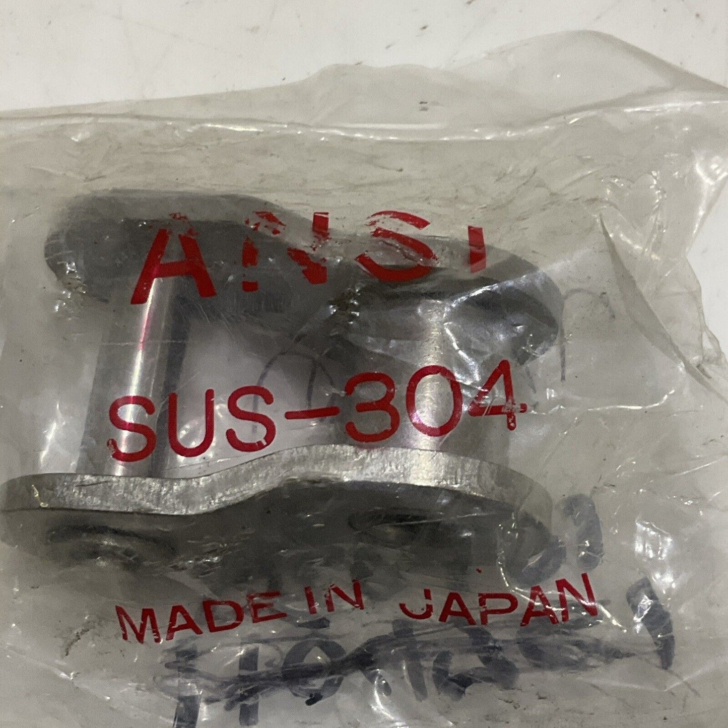 ANSI SUS-304 ROLLER CHAIN CONNECTING LINK STAINLESS STEEL LOT OF 4 U4M