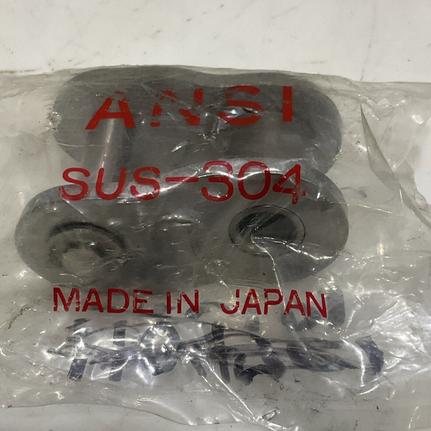 ANSI SUS-304 ROLLER CHAIN CONNECTING LINK STAINLESS STEEL LOT OF 4 U4M