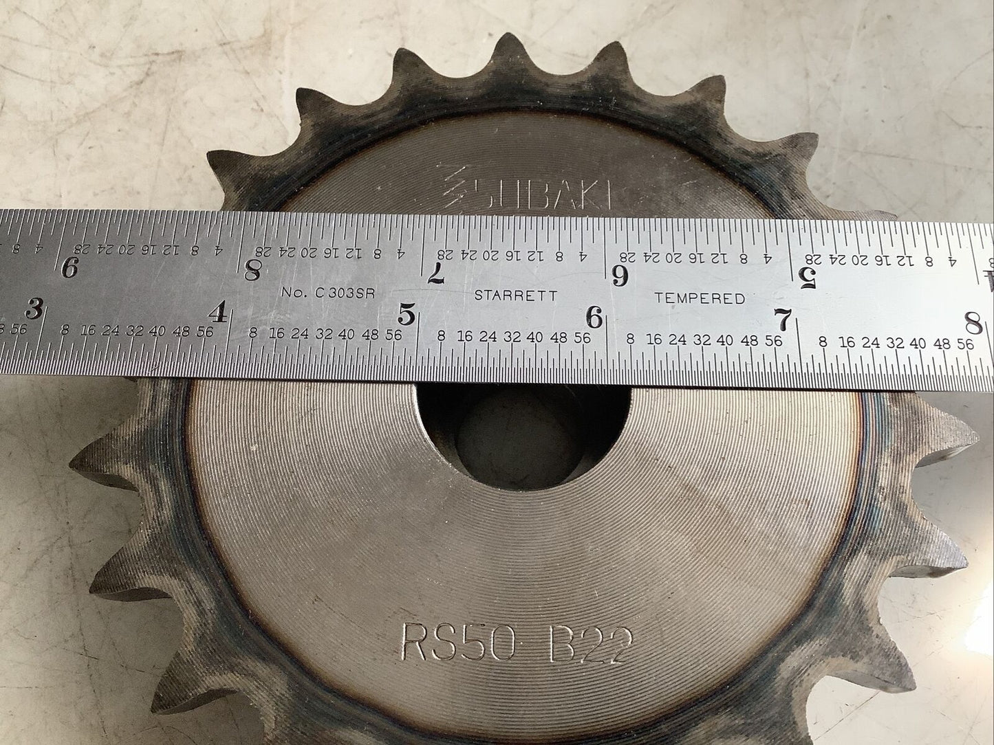 TSUBAKI RS50-B22 SPROCKET 3/4IN X 1-1/8IN HHH