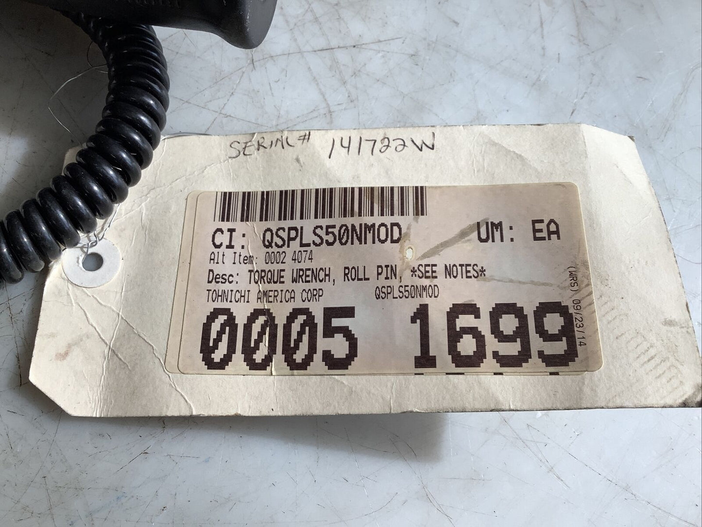 TOHNICHI QSPLS50N3 TORQUE WRENCH HHH