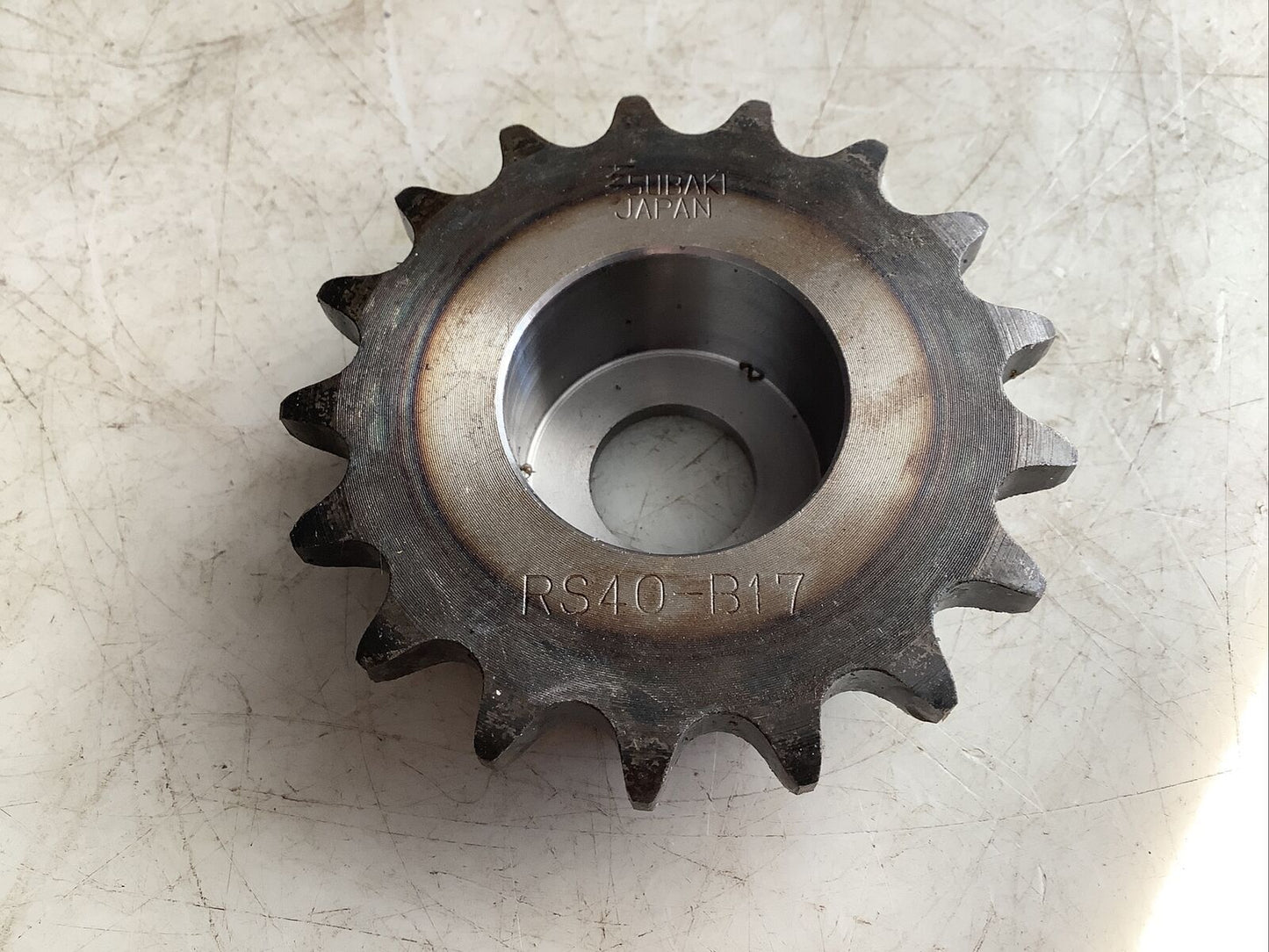 TSUBAKI RS40-B17 SPROCKET 11/16IN X 1-1/4IN BORE 3IN DIA HHH - LOT OF 2