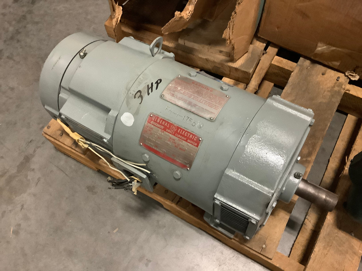 GENERAL ELECTRIC 3HP CD218AT 5CD152LA012A002 DIRECT CURRENT MOTOR 1150RPM U3S