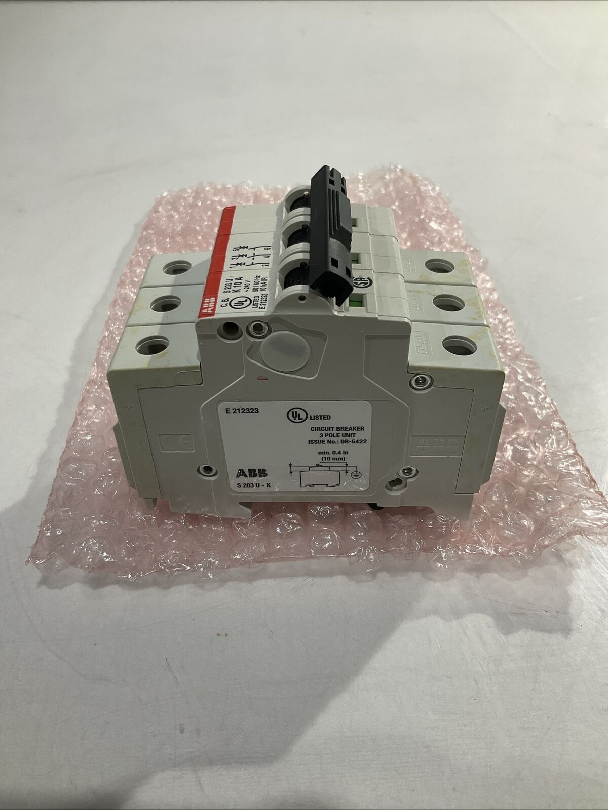 ABB S203U-K10 10A 3 POLE CIRCUIT BREAKER U3S