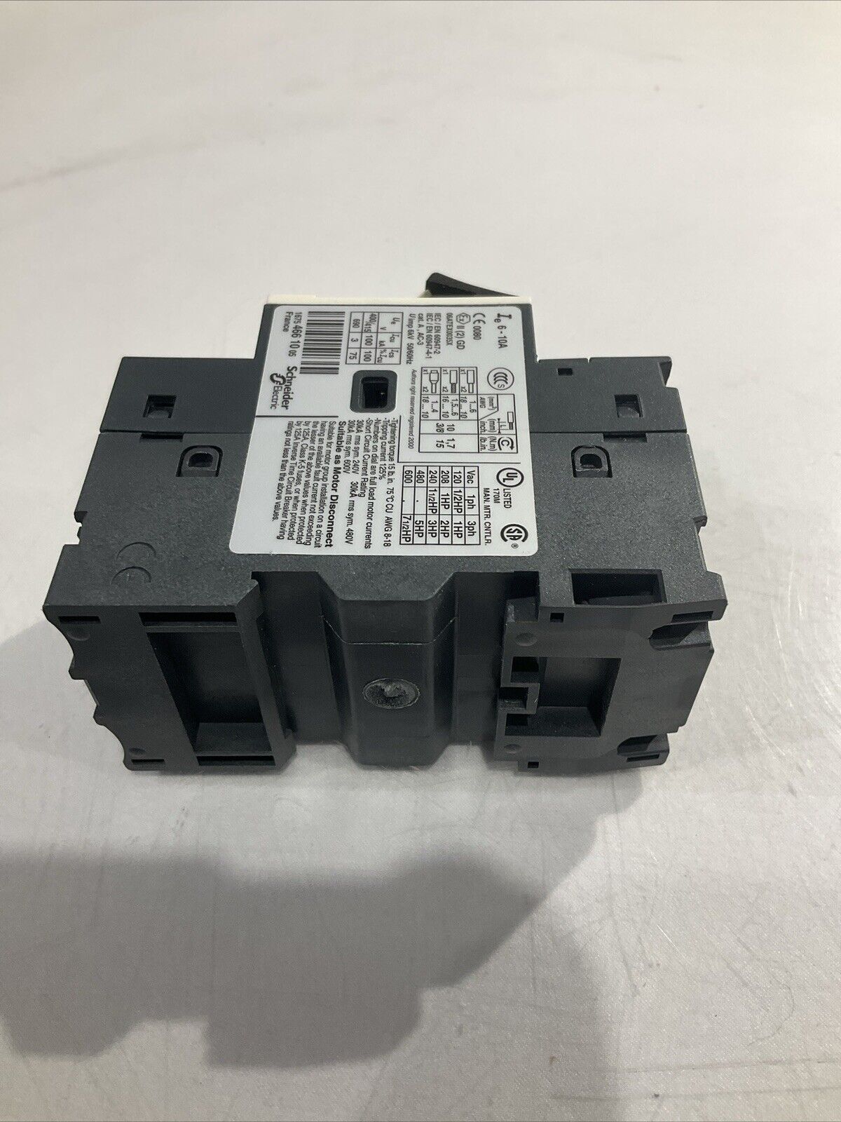 TELEMECANIQUE 06ATEX0035X GV2ME14 MOTOR CIRCUIT BREAKER U3S