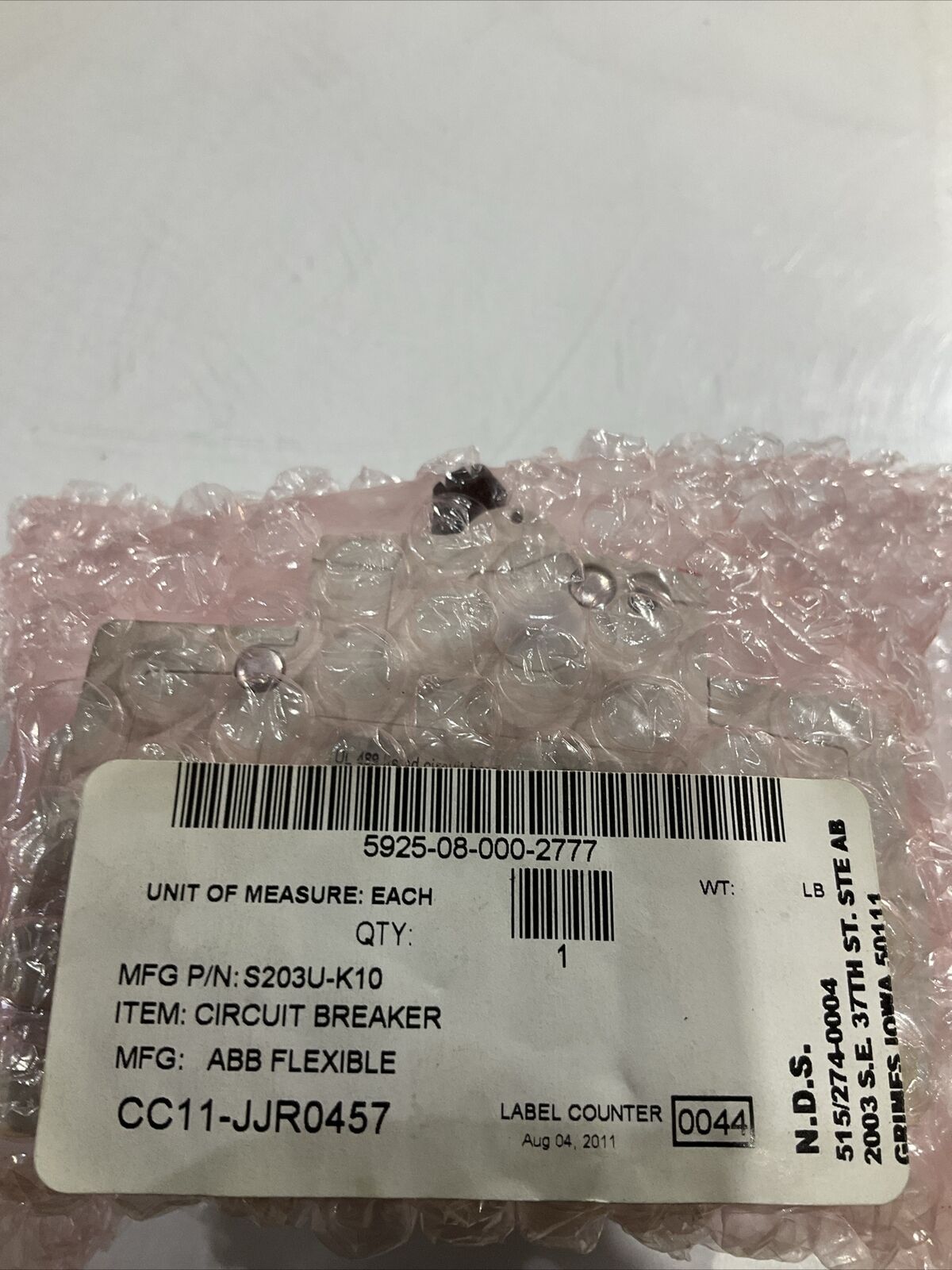 ABB S203U-K10 10A 3 POLE CIRCUIT BREAKER U3S