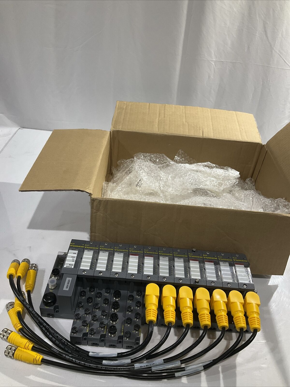 TURCK BL67 TW-CO 8DI-P 8DO-0,5A-P BL67-B-4M12-P CANOPEN ASSEMBLY LOT OF 2 U3S
