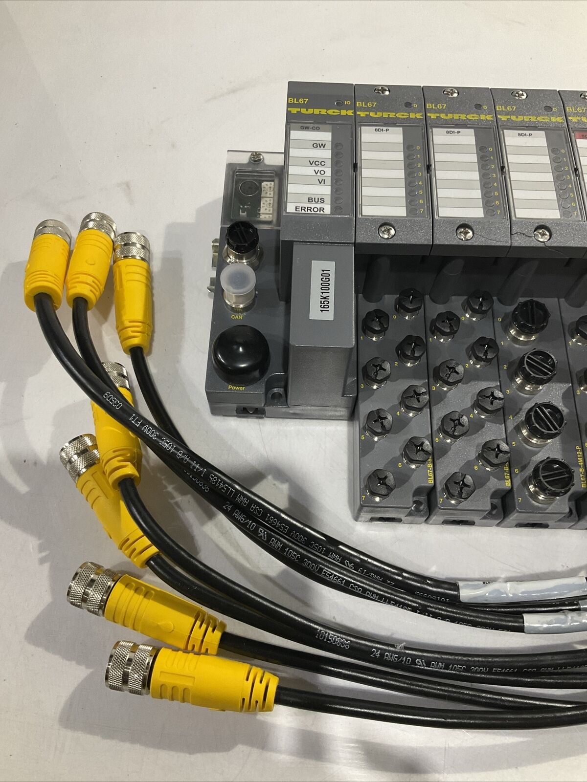 TURCK BL67 TW-CO 8DI-P 8DO-0,5A-P BL67-B-4M12-P CANOPEN ASSEMBLY LOT OF 2 U3S