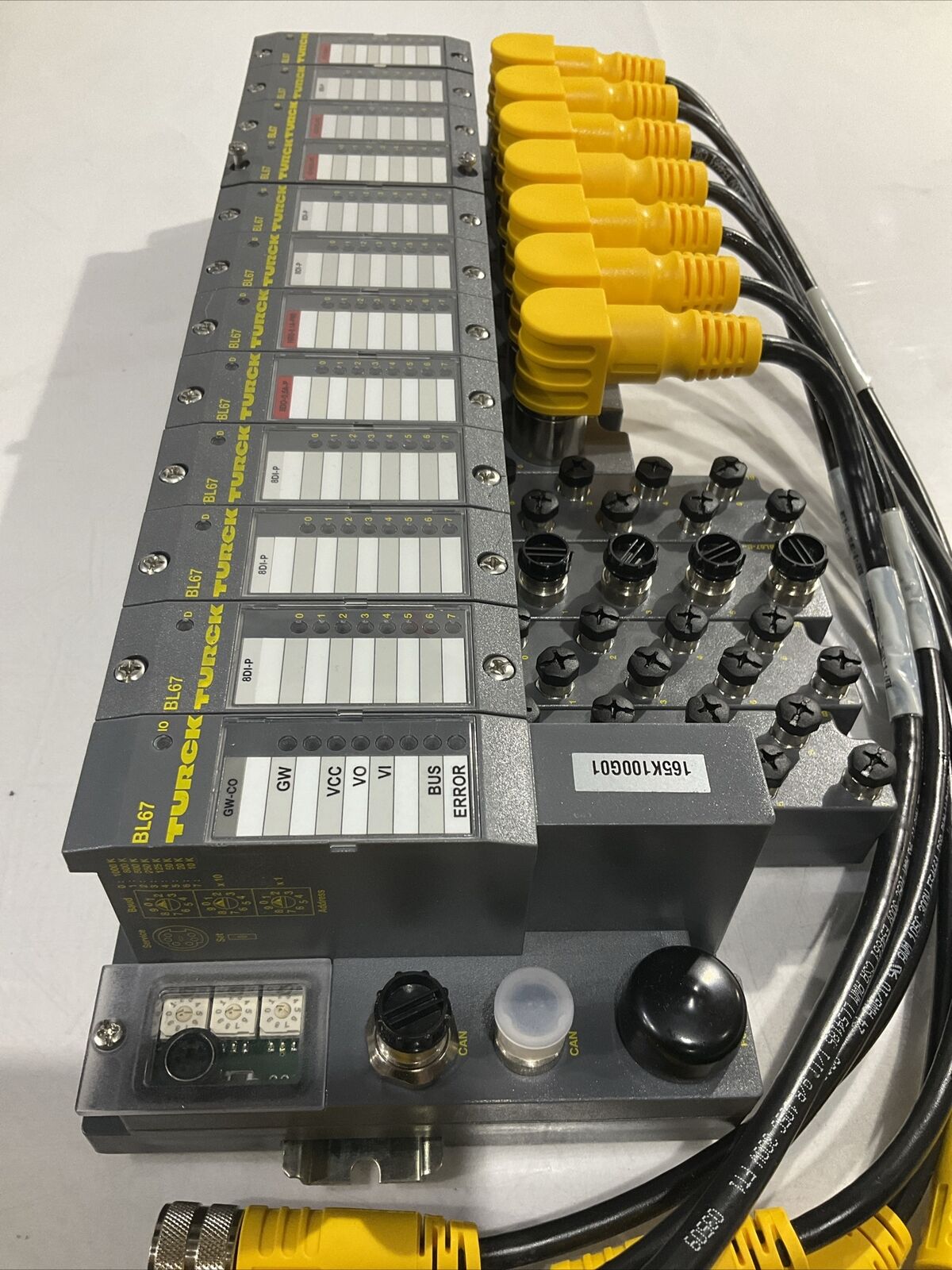 TURCK BL67 TW-CO 8DI-P 8DO-0,5A-P BL67-B-4M12-P CANOPEN ASSEMBLY LOT OF 2 U3S
