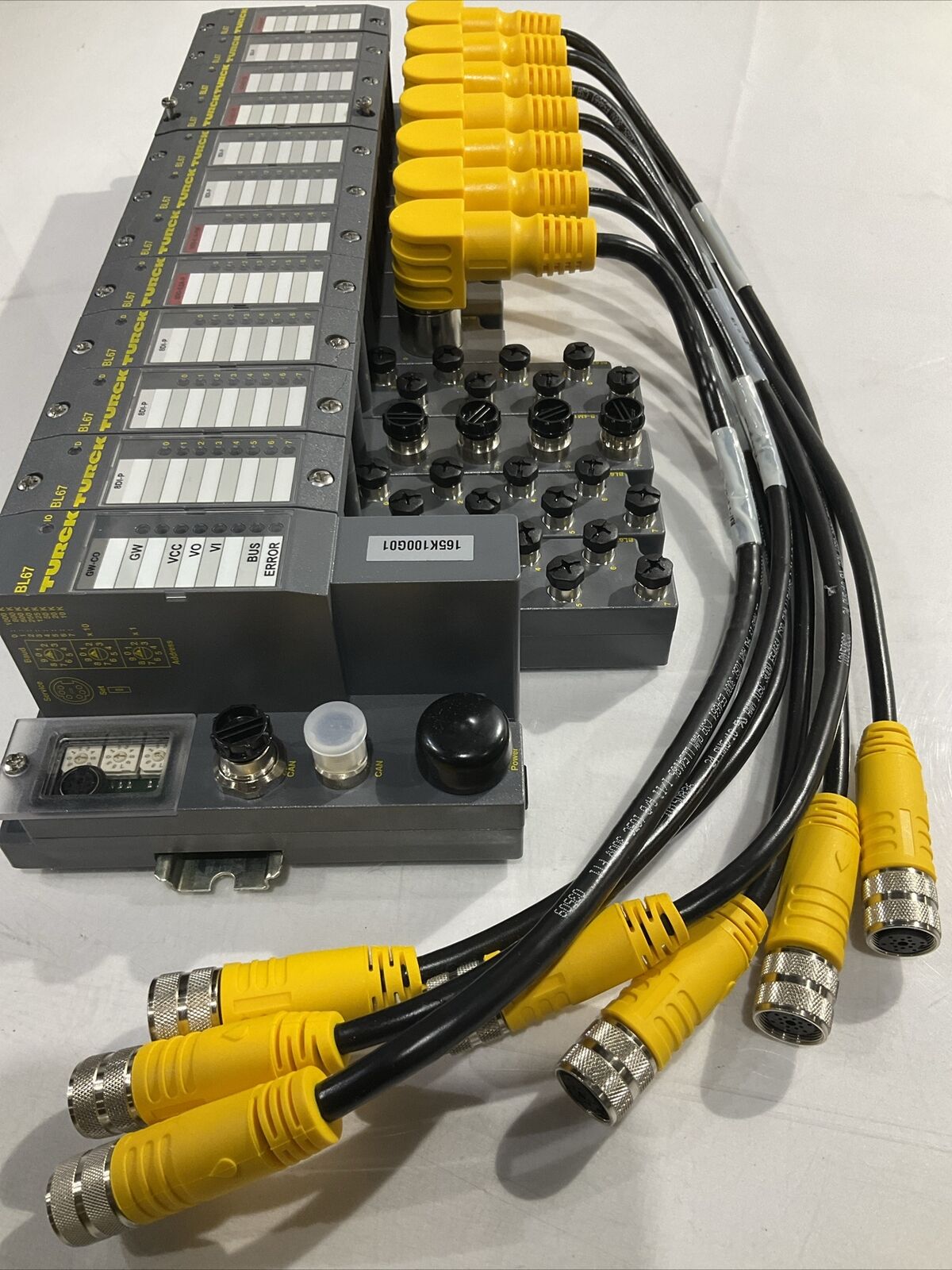 TURCK BL67 TW-CO 8DI-P 8DO-0,5A-P BL67-B-4M12-P CANOPEN ASSEMBLY LOT OF 2 U3S