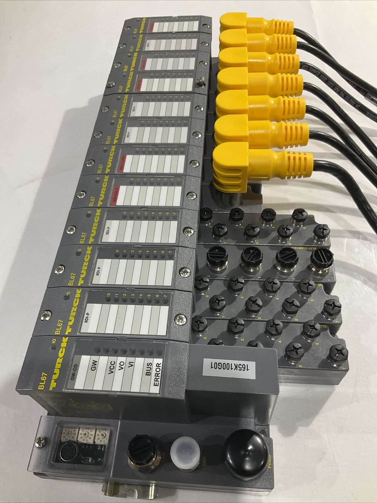 TURCK BL67 TW-CO 8DI-P 8DO-0,5A-P BL67-B-4M12-P CANOPEN ASSEMBLY LOT OF 2 U3S