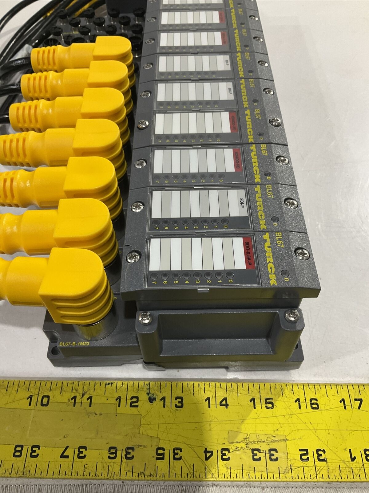 TURCK BL67 TW-CO 8DI-P 8DO-0,5A-P BL67-B-4M12-P CANOPEN ASSEMBLY LOT OF 2 U3S