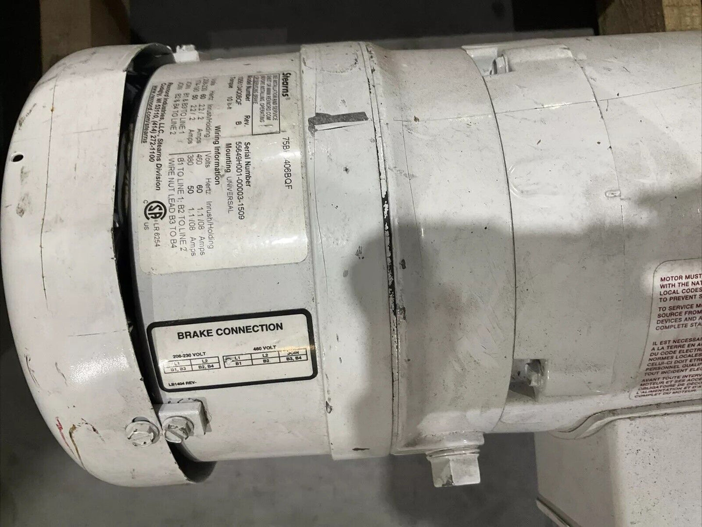 BALDOR RELIANCE 2HP CEWDBM3558T MOTOR U4M