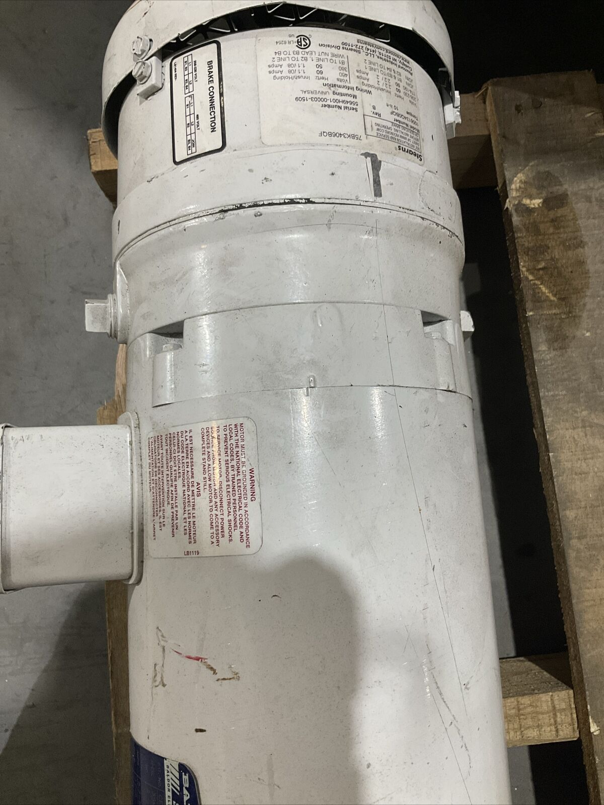 BALDOR RELIANCE 2HP CEWDBM3558T MOTOR U4M