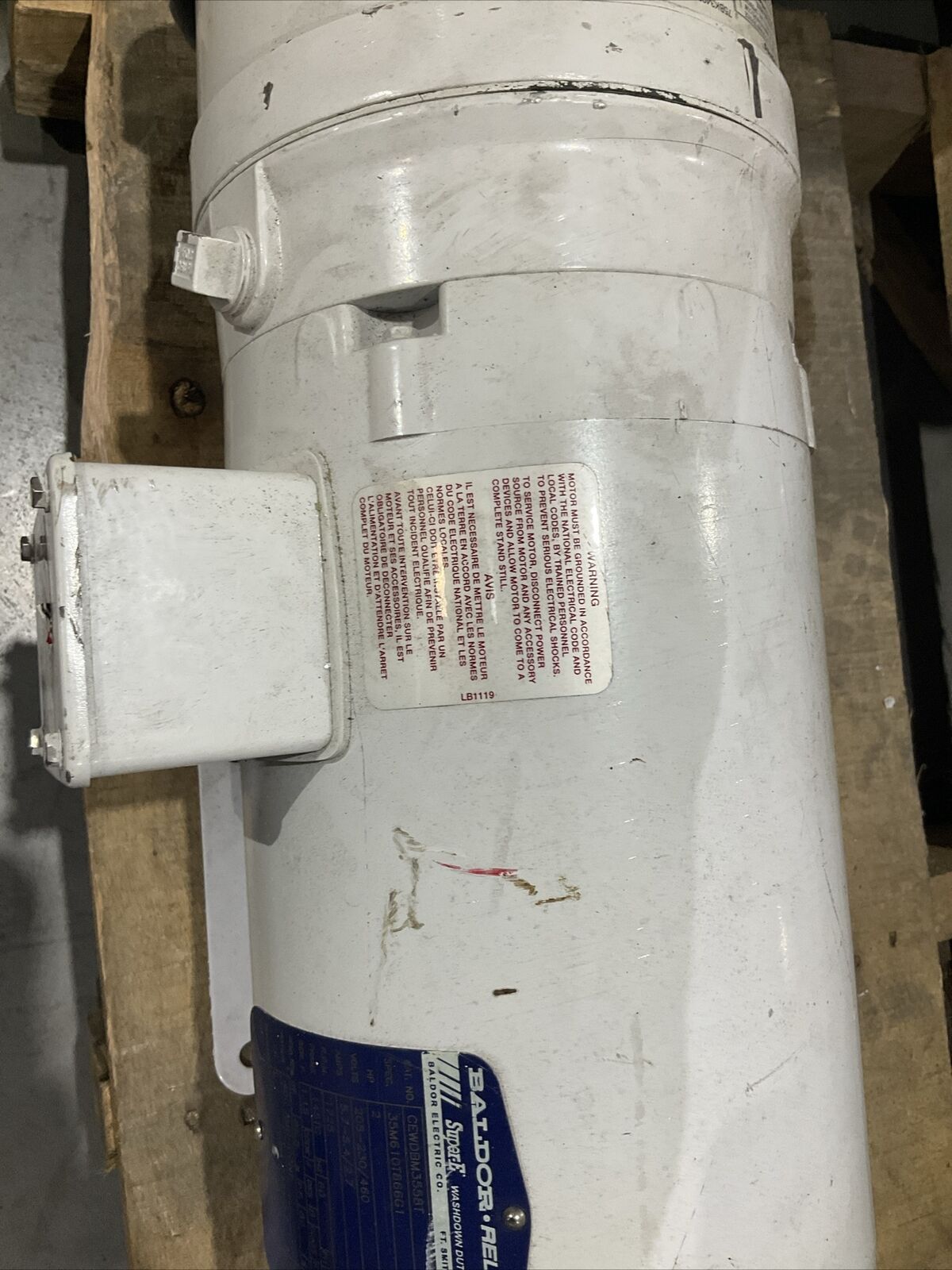 BALDOR RELIANCE 2HP CEWDBM3558T MOTOR U4M