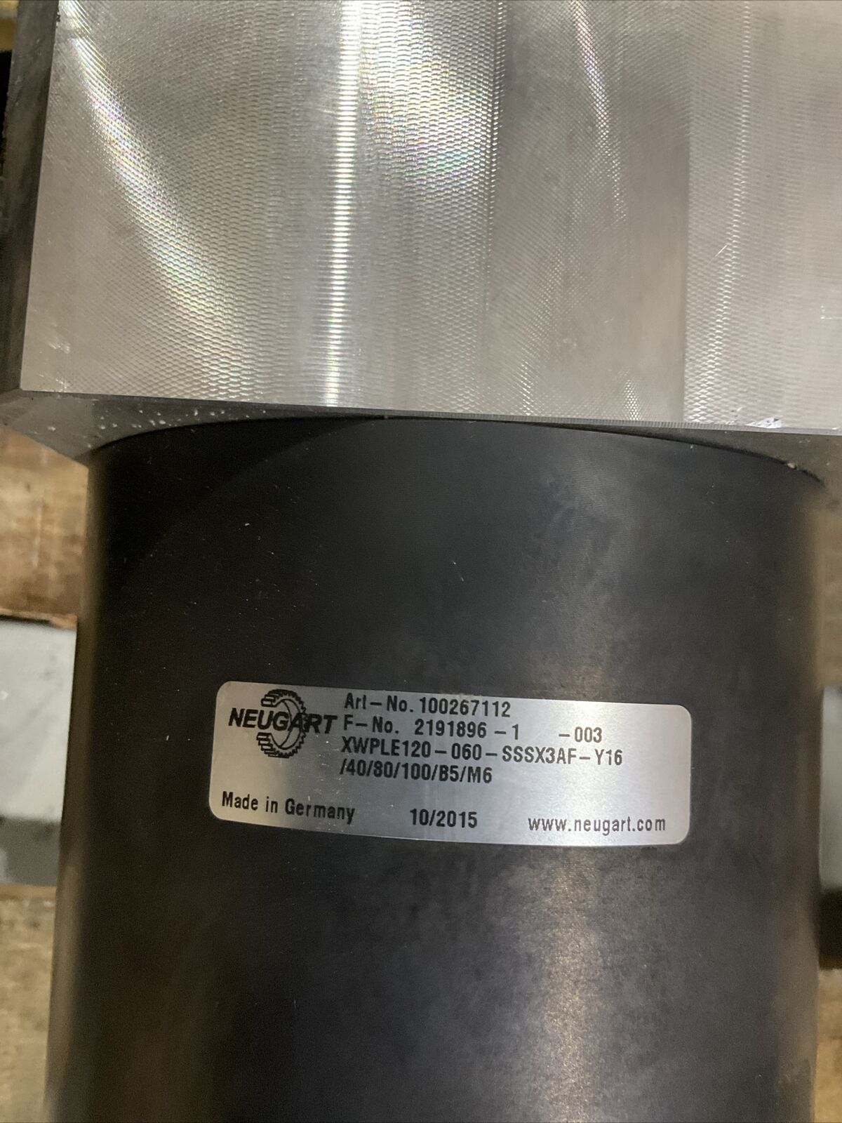 NEUGART ARI-NO.100267112 MOTOR xwple120-060-sssx3af-y16 PLANETARY GEAR BOX U4M