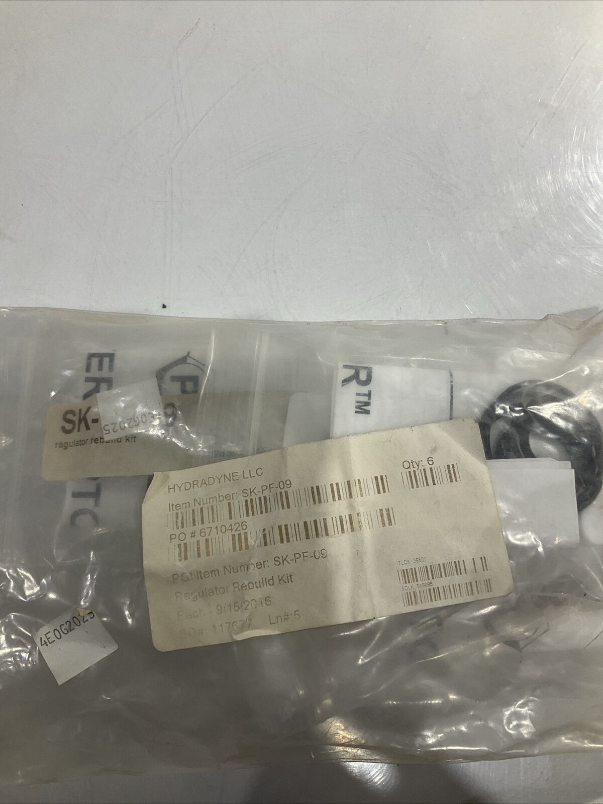 PGI INTERCEPTOR HYDRADYNE SK-PF-09 REGULATOR REBUILD KIT LOT OF 6 G7T