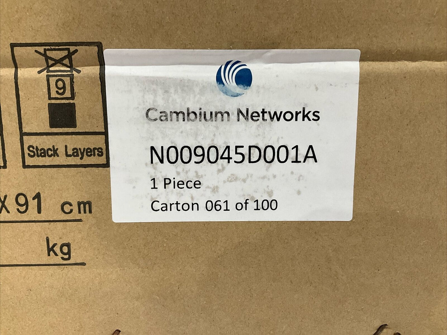 CAMBIUM NETWORK N009045D001A 13 dBi GAIN SECTOR ANTENNA 900 MHZ 65 DEGREE G7T