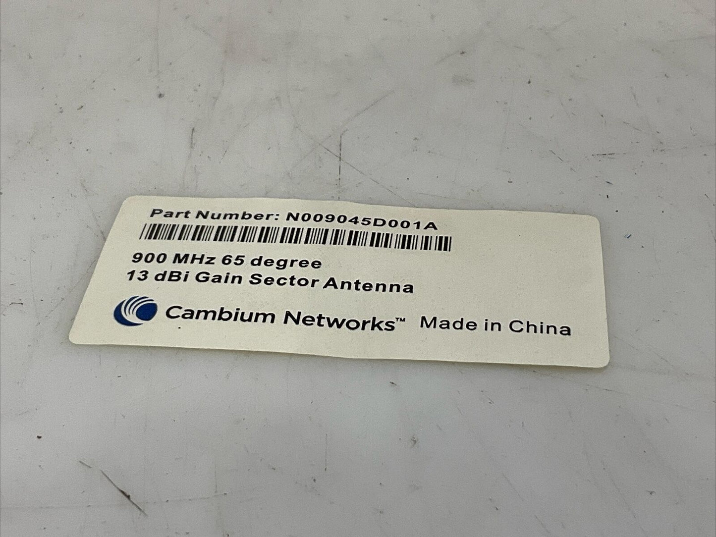 CAMBIUM NETWORK N009045D001A 13 dBi GAIN SECTOR ANTENNA 900 MHZ 65 DEGREE G7T