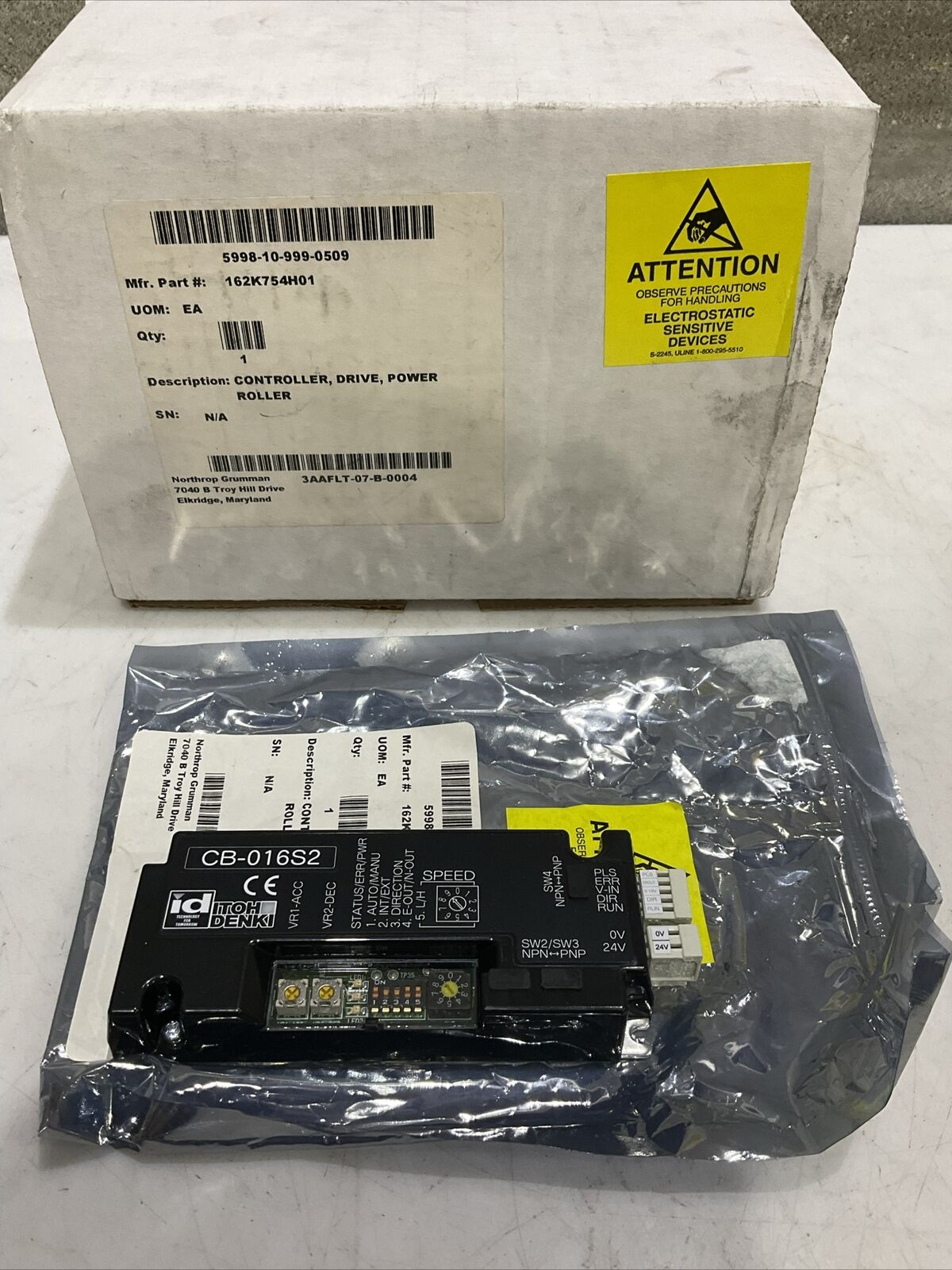 ID ITOH DENKI CB-016S2 CONVEYOR DRIVER CARD U3S
