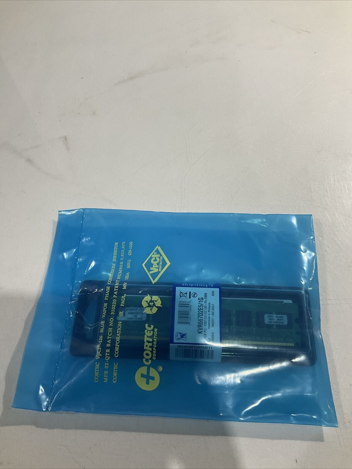 KINGSTON KVR667D2E5/1G DIMM MEMORY LOT OF 2 U3S