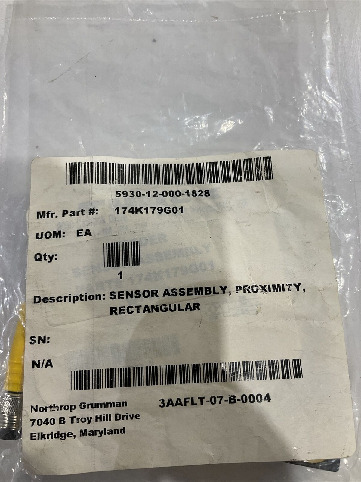 TURCK 174K179G01 SENSOR ASSEMBLY RECTANGULAR U3S