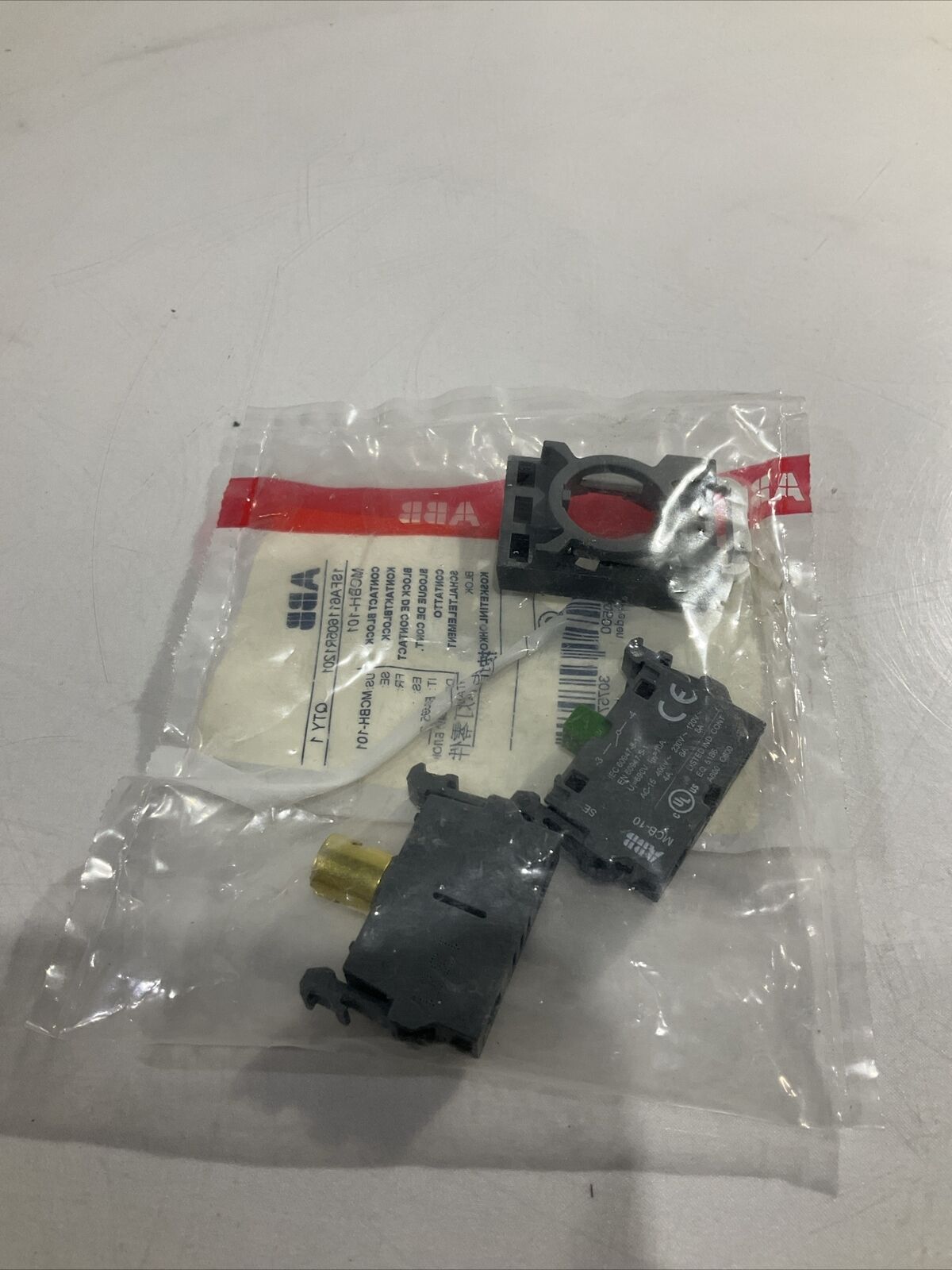 ABB MCB-10 163K857H01 SORT PLAN SWITCH LIGHTED WHITE