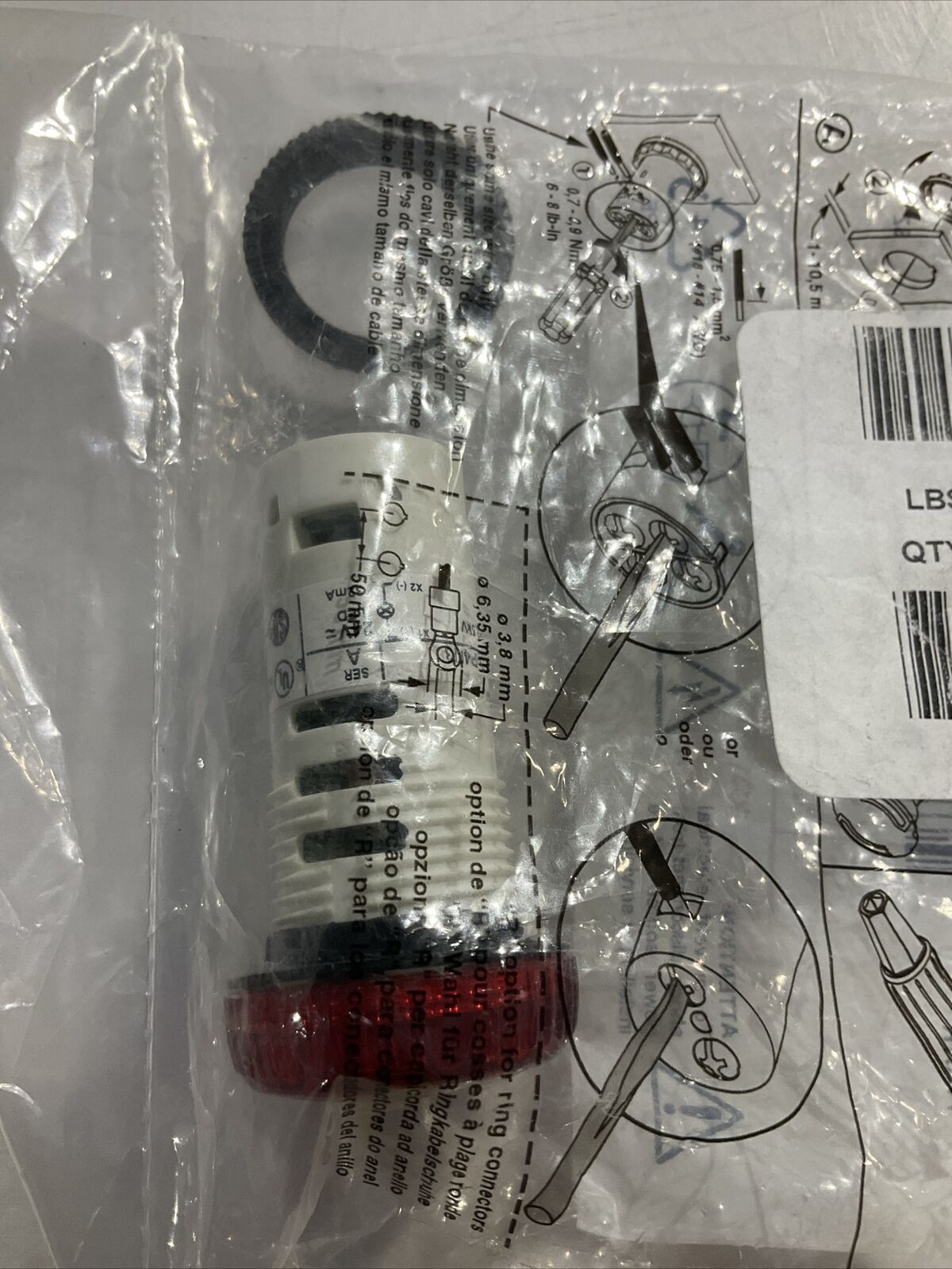 A-B 800FD-P4N3 PILOT LIGHT RED FLUSH LED 24VDC U3S