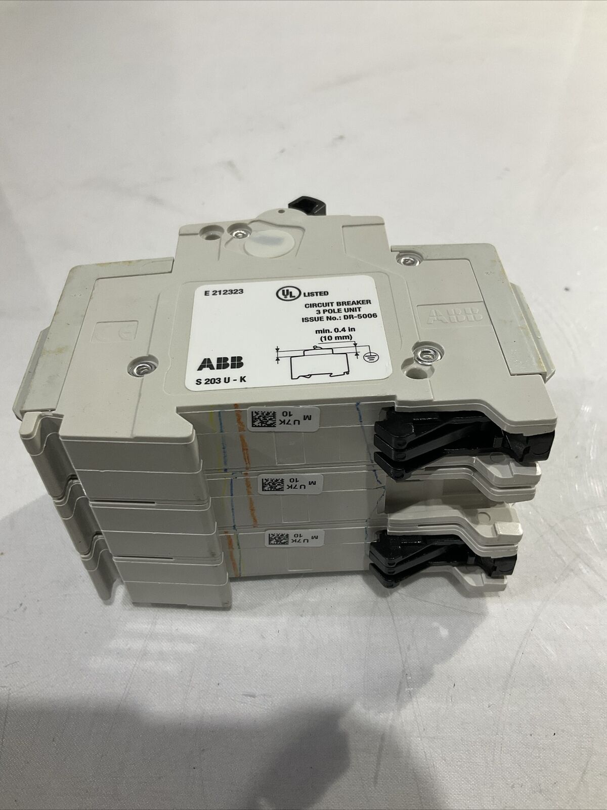 ABB S203U-k10 CIRCUIT BREAKER 240V 10A U3S