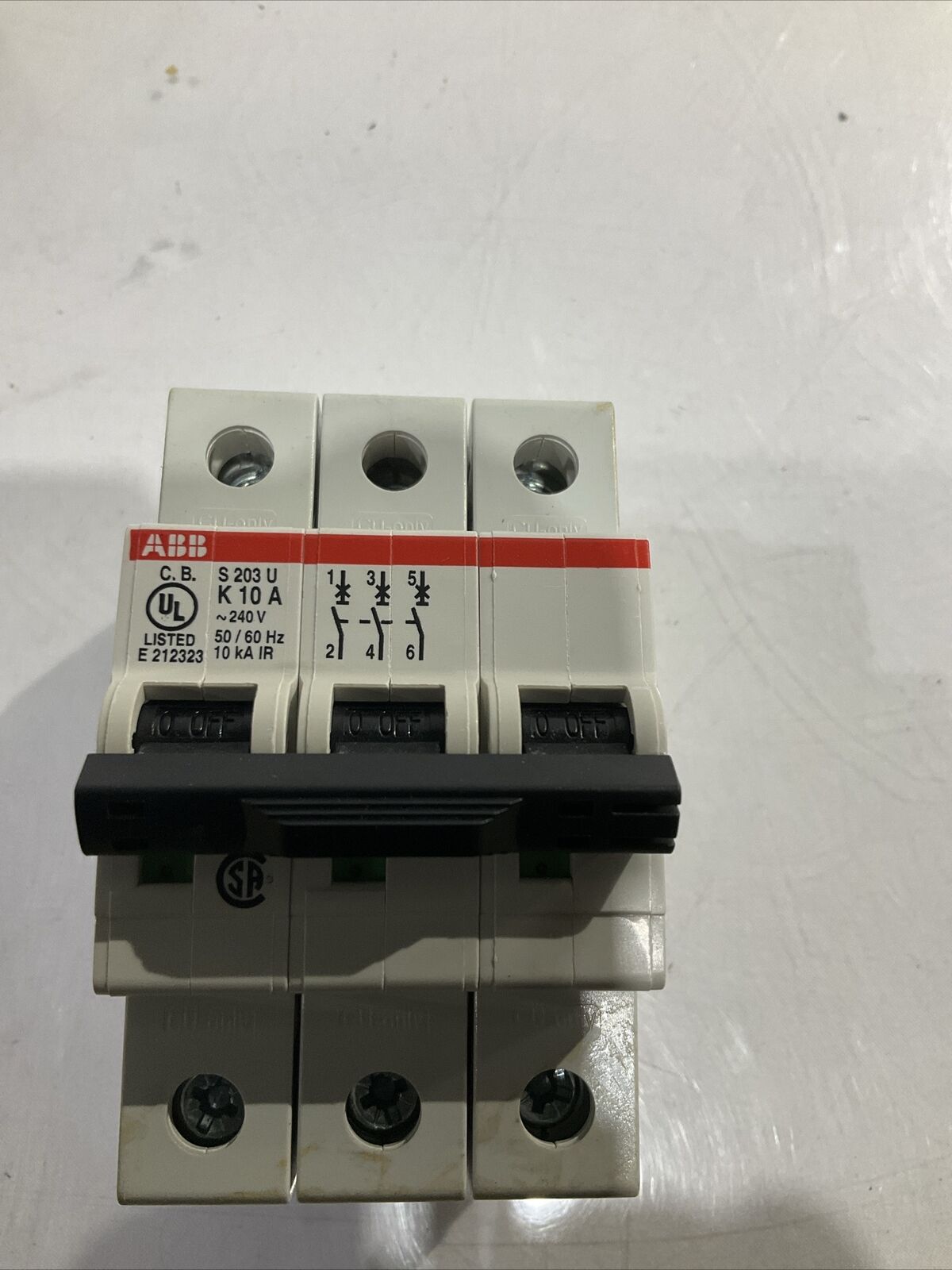 ABB S203U-k10 CIRCUIT BREAKER 240V 10A U3S
