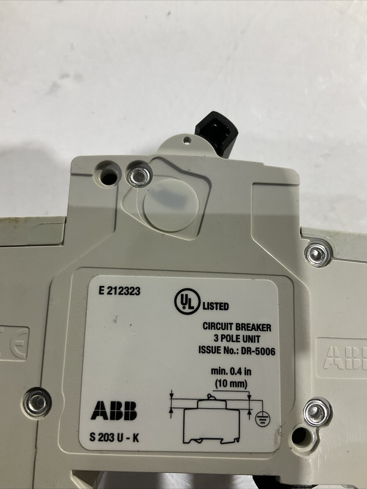 ABB S203U-k10 CIRCUIT BREAKER 240V 10A U3S