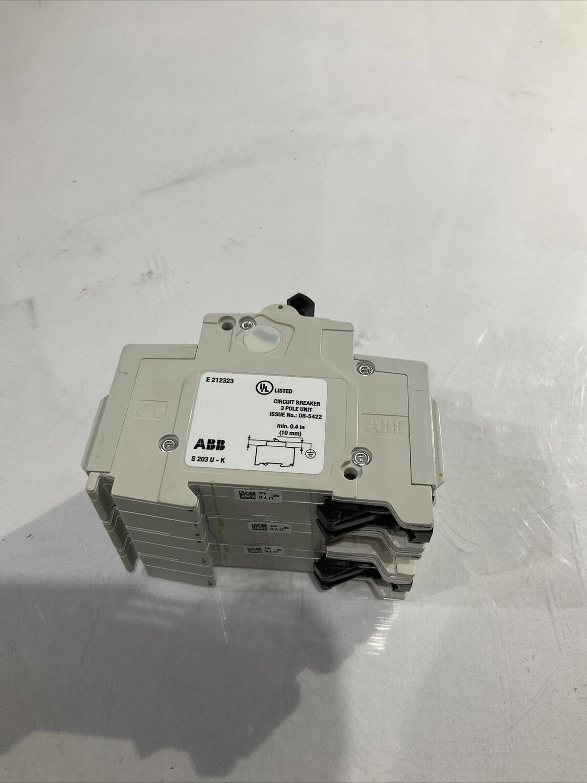 ABB E212323 3 POLE CIRCUIT BREAKER 40A 240V U3S