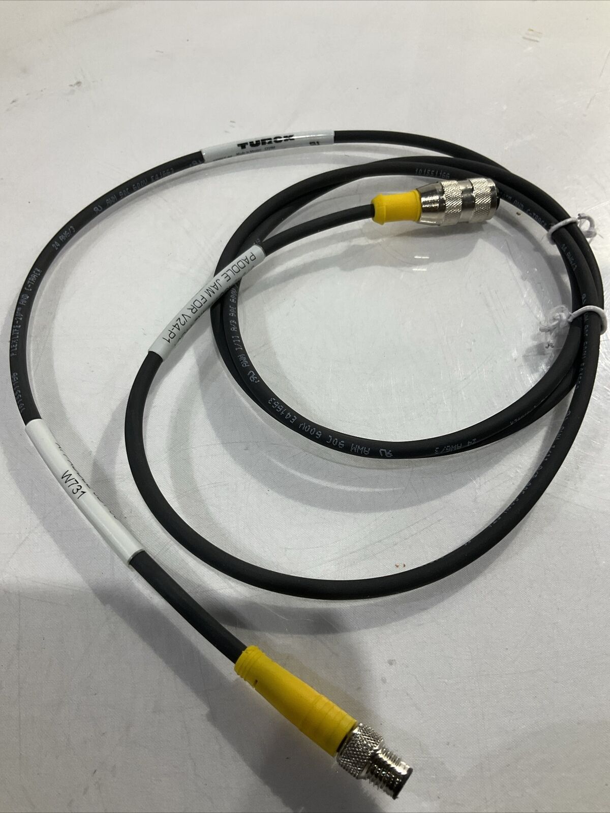 TURCK 174K244G01 CABLE ASSY W731 PADDLE JAM FE-V24 U3S
