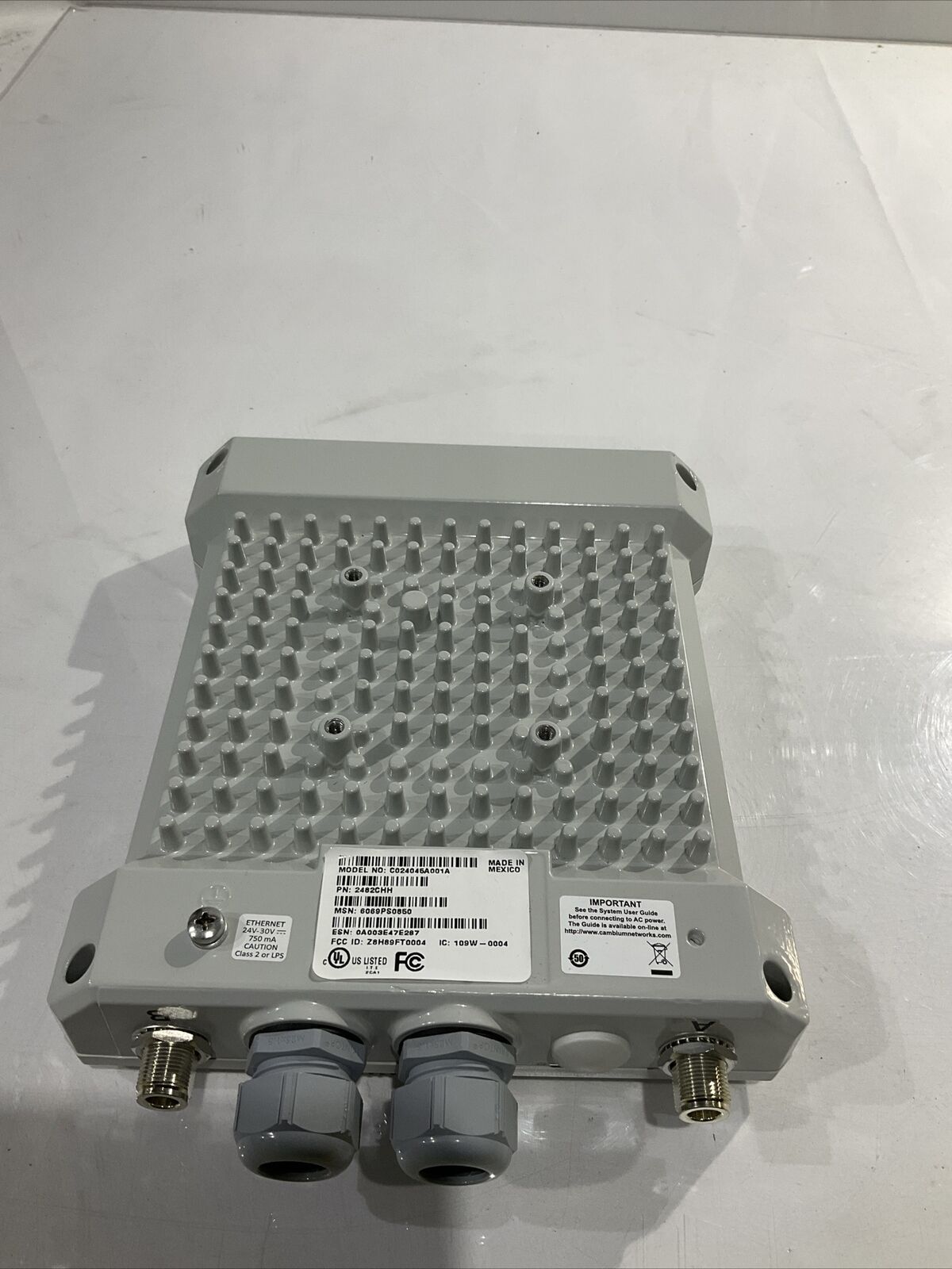 CAMBIUM NETWORKS C024045A001A 2482CHH CONNECTORIZED PMP 450AP MODULE G7T