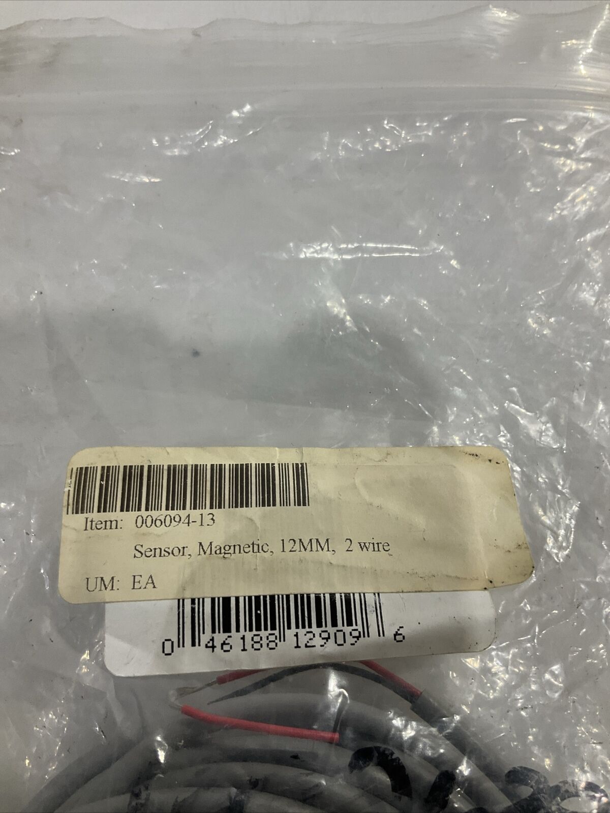INTERLOGIX 129-6N-12(J) 006094-13 SENSOR MAGNETIC 12MM U3S